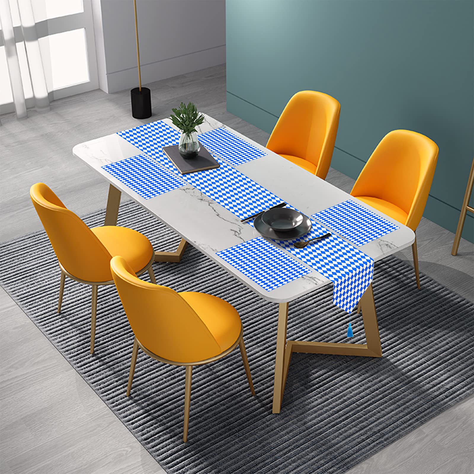 Table Runner Dresser Scarves For Table Dinner Holiday Party (Oktoberfest Diamond, 2)