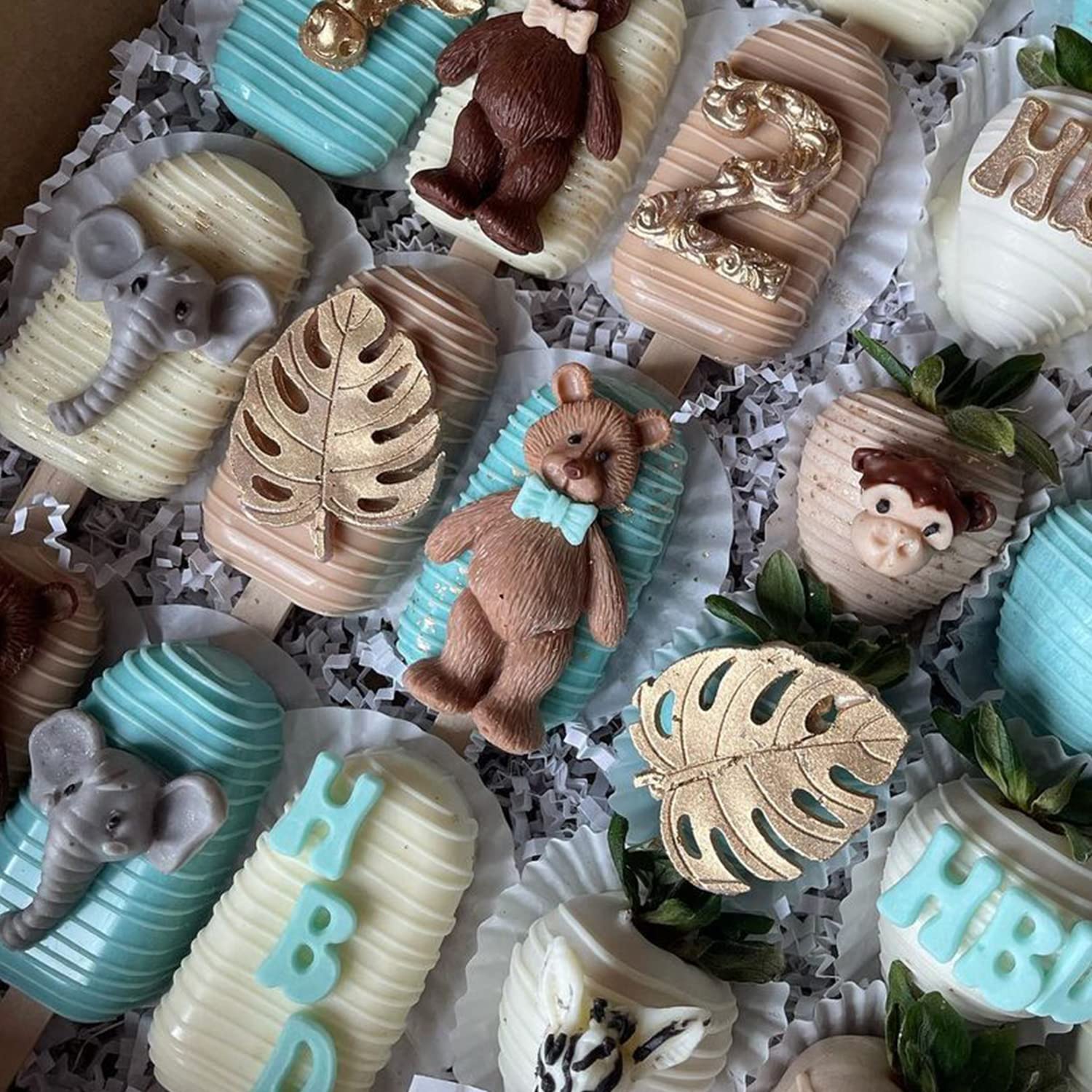 Bear Silicone Fondant Molds, Aimeiki 5 Pack 3D Bear Silicone Molds Bear Mold For Chocolate Decorating Cake Candy Gum Paste Polym