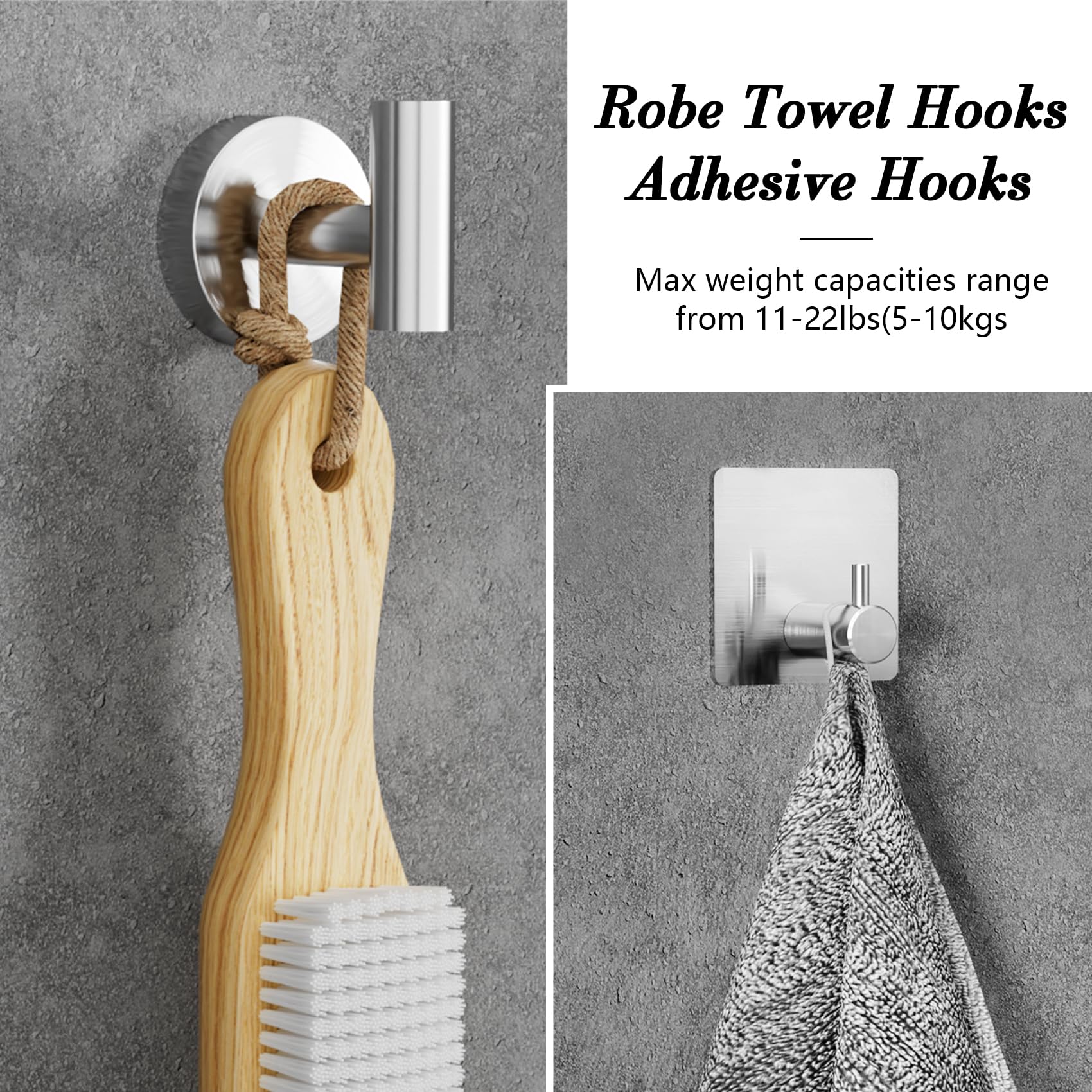 Bathroom Hardware Towel Bar Set -Brushed Nickel Bathroom Accessories Set - Including 16'' Hand Towel Bars - Toilet Paper Holders