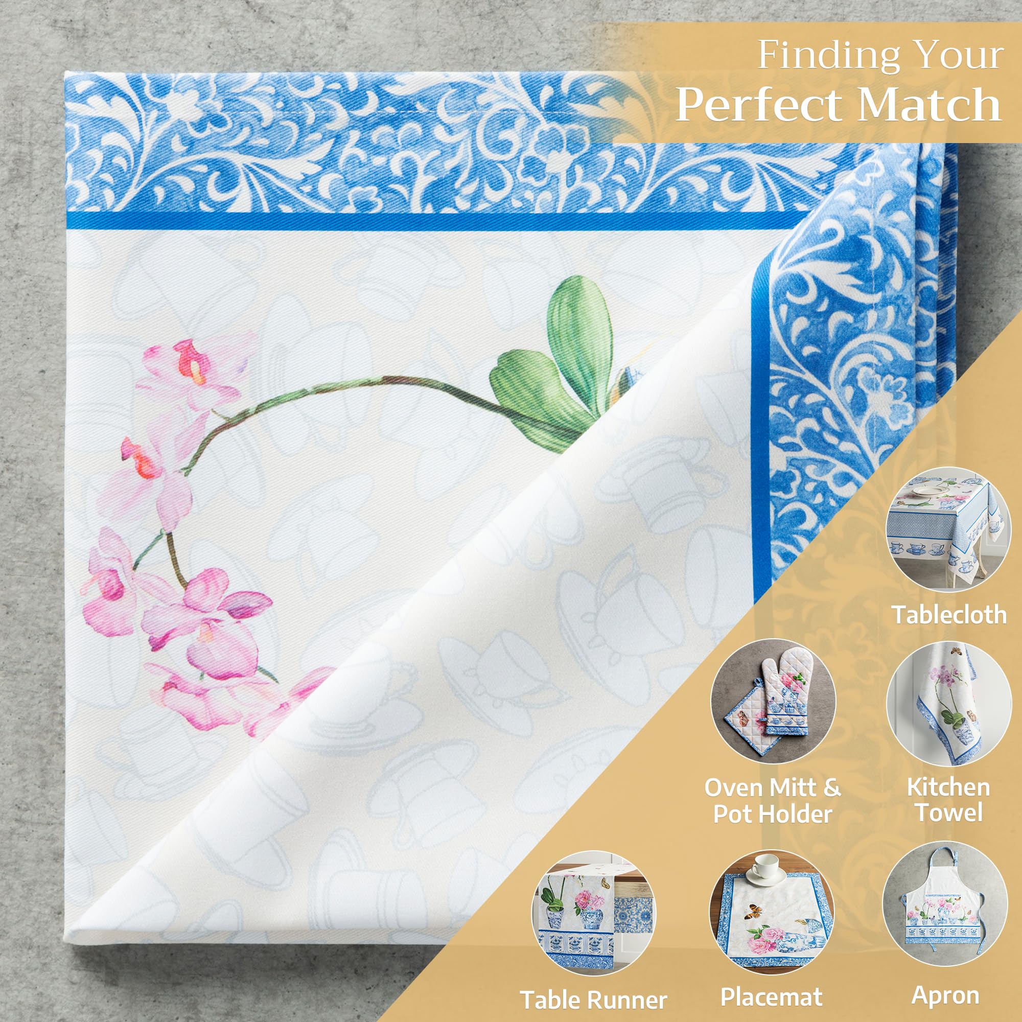 Maison d' Hermine Napkin 100% Cotton 20 Inch x 20 Inch Set of 4 Dinner Napkins  Decorative Washable Cloth Napkin for Gifts  Dining  Buffet Parties & Camping  Canton - Spring/Summer