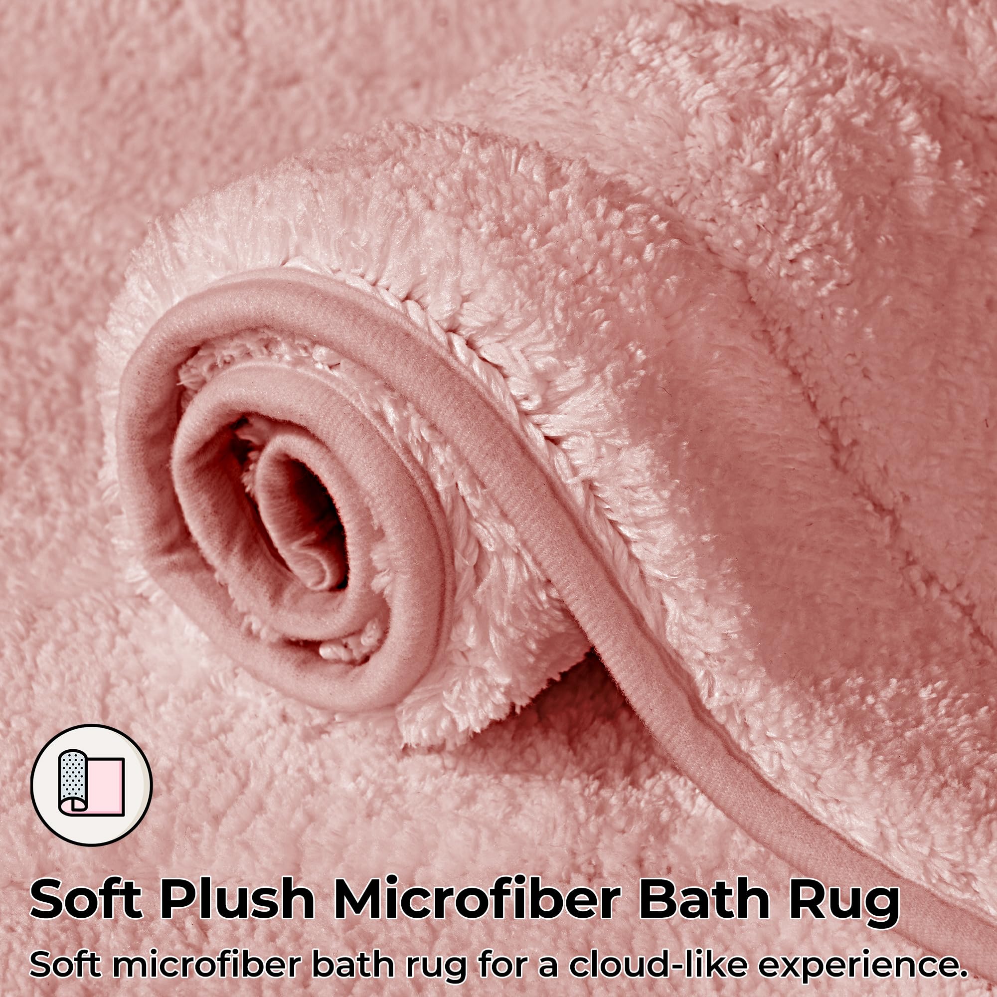 Granny Says Pink Bathroom Rugs Non Slip Washable, 24''X 36'', Soft Bath Mats For Bathroom, Microfiber Shag Rug, Absorbent Bathro