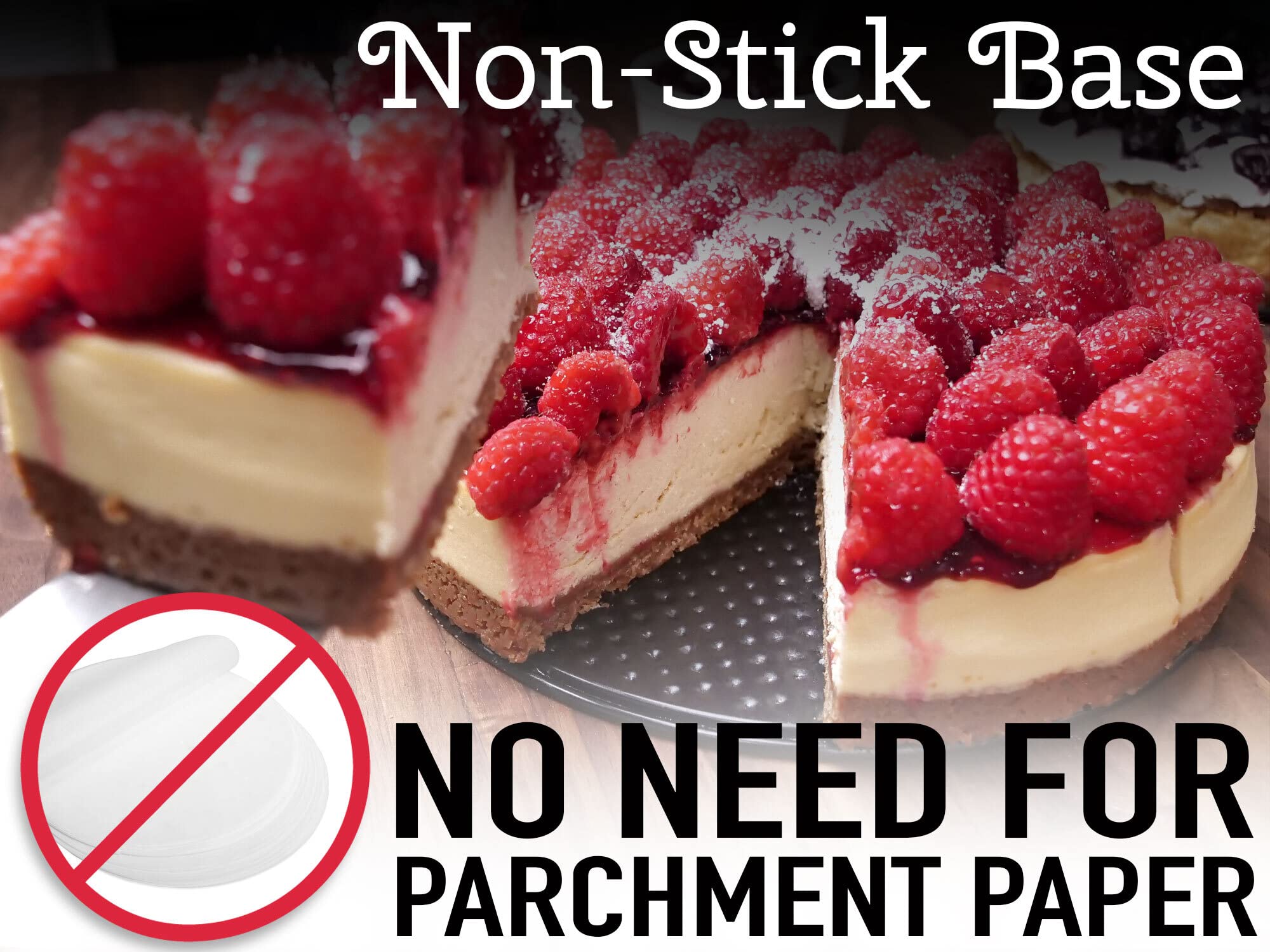 Zulay Kitchen 7-Inch Non-Stick Cheesecake Pan -Leakproof Springform Pan With Removable Bottom And Easy Release - Round Cake Pan