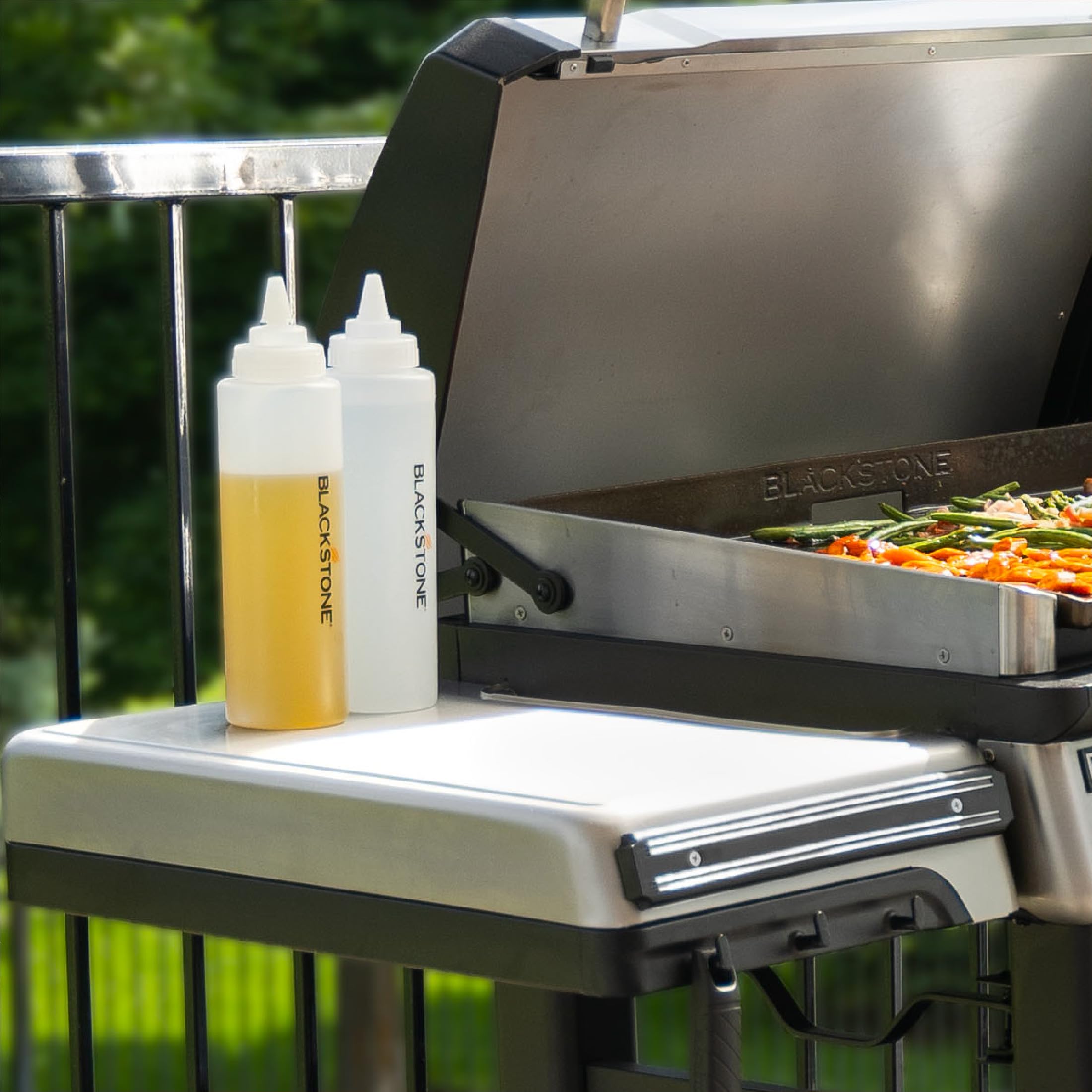 Blackstone 5071 32 Oz Plastic Squeeze Bottle Set With Twisting Lids, 2-Pack