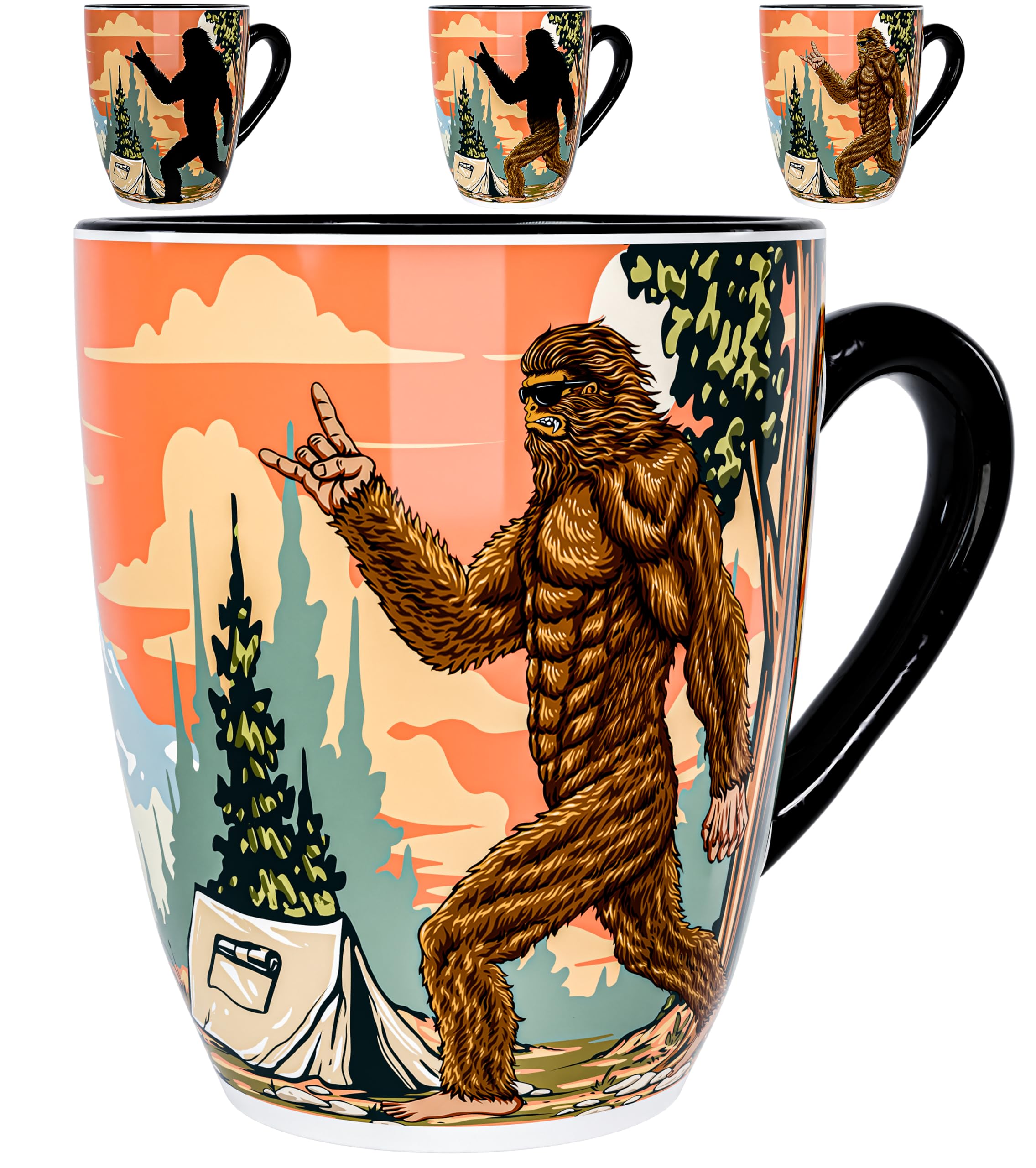 Color Changing Astronaut Cat Coffee Mug 15oz - Heat Sensitive Space Cup with Galaxy Reveal - Funny Novelty Gift, Magic Mug, Uniq