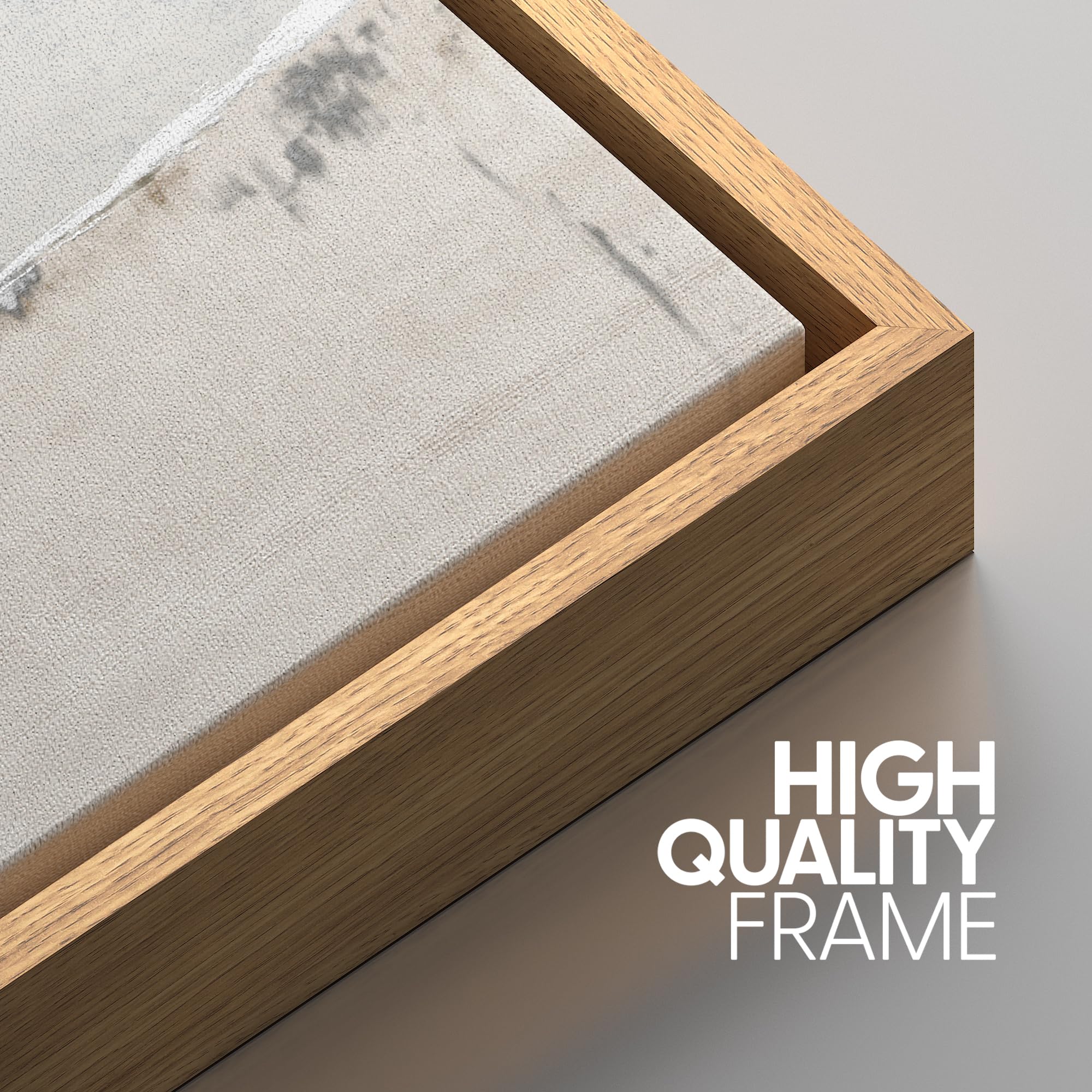 Signwin Framed Canvas Print Wall Art Set Industrial Grunge White Gray Landscape Shapes Abstract Illustrations Modern Art Decorat