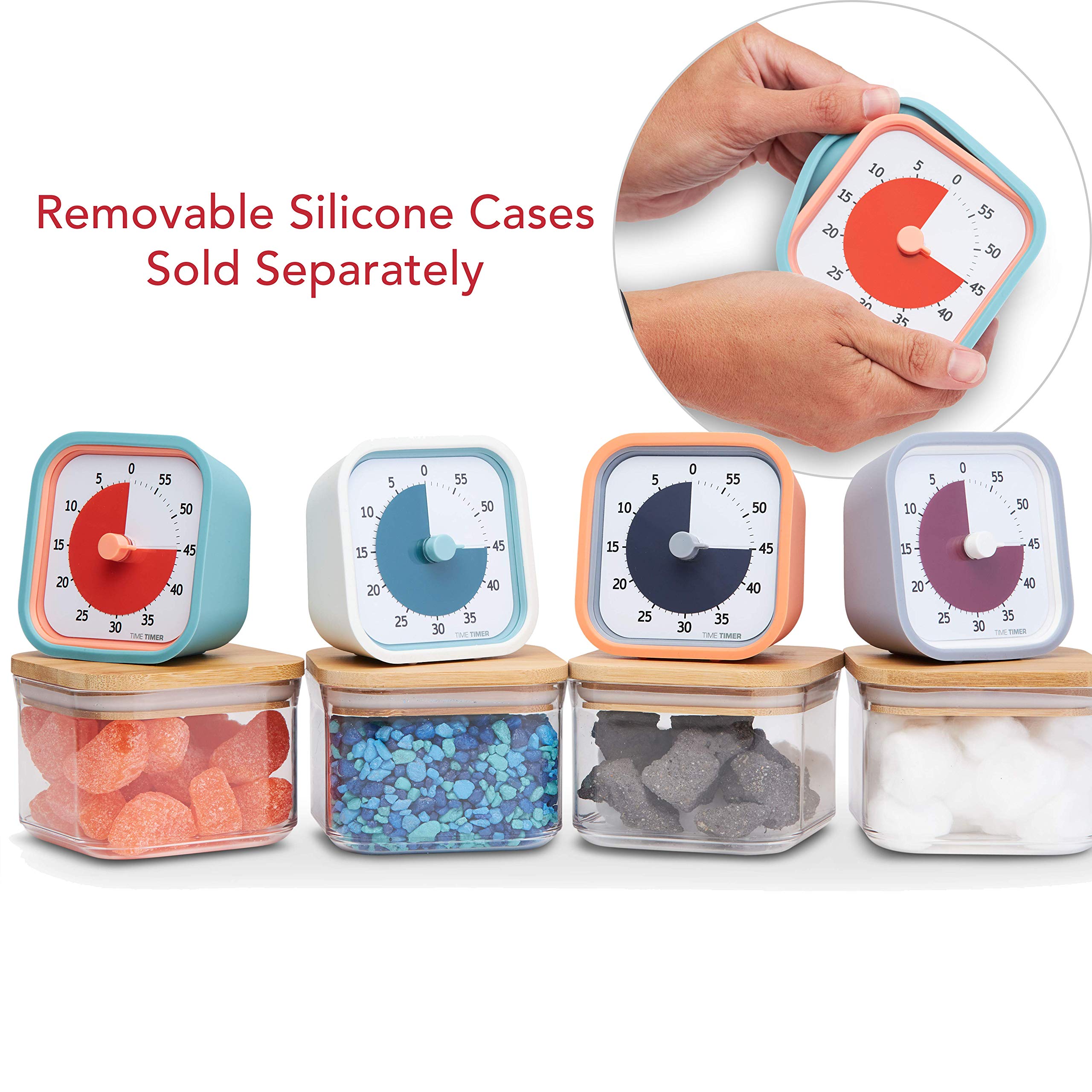 TIME TIMER Home MOD - 60 Minute Kids Visual Timer Home Edition - For Homeschool Supplies Study Tool  Timer for Kids Desk  Office Desk and Meetings with Silent Operation (Dreamsicle Orange)