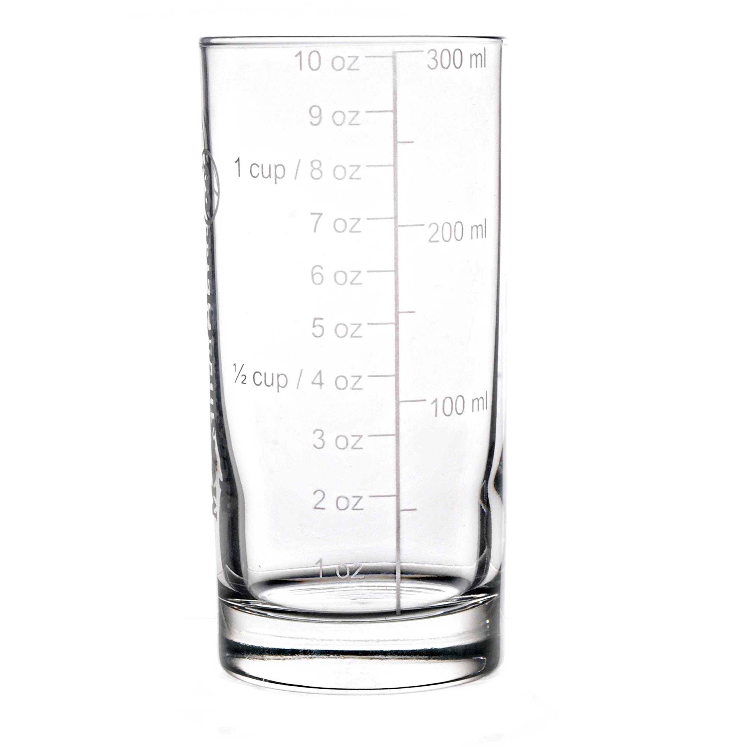 Engraved Measuring Glass 10.25Oz
