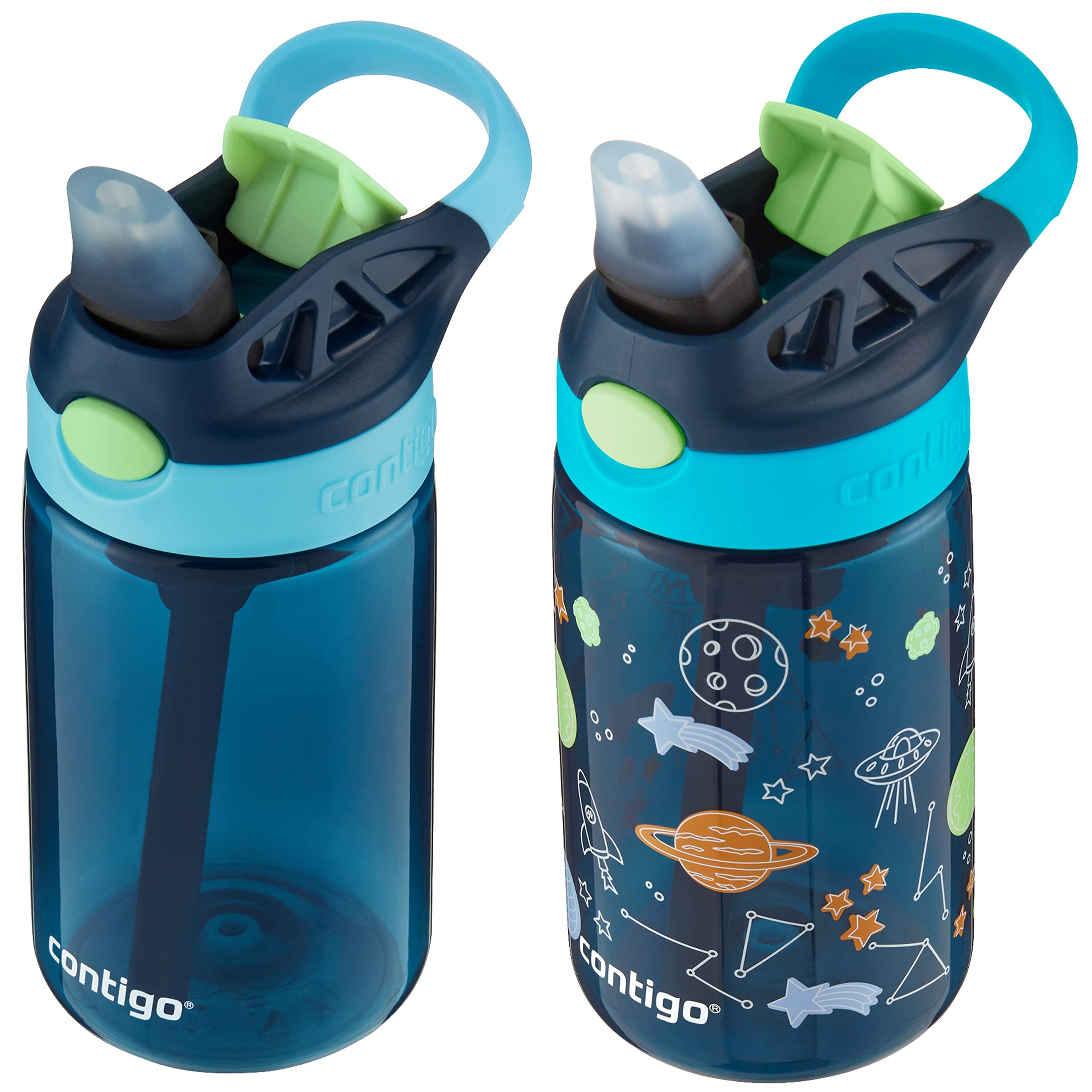 Contigo Aubrey Kids Cleanable Water Bottle With Silicone Straw And Spill-Proof Lid
