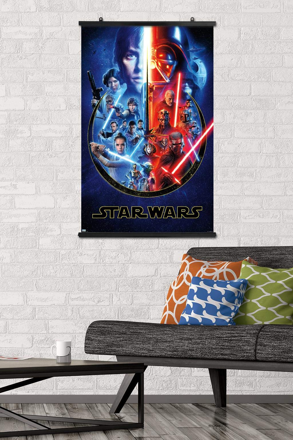 Trends International Star Wars - Skywalker Saga Wall Poster, 22.375'' X 34'', Premium Poster & Clip Bundle