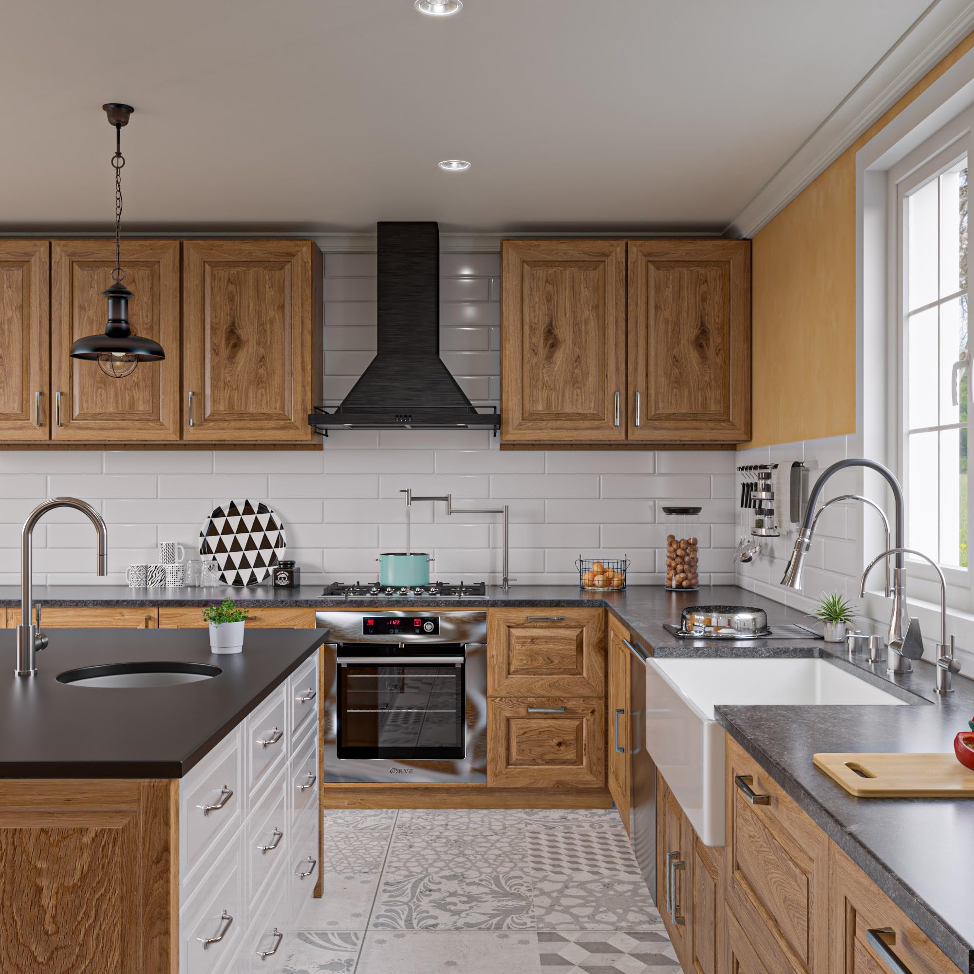 Alfi Brand Ab5018-Bss Retractable Pot Filler Faucet Brushed Stainless Steel