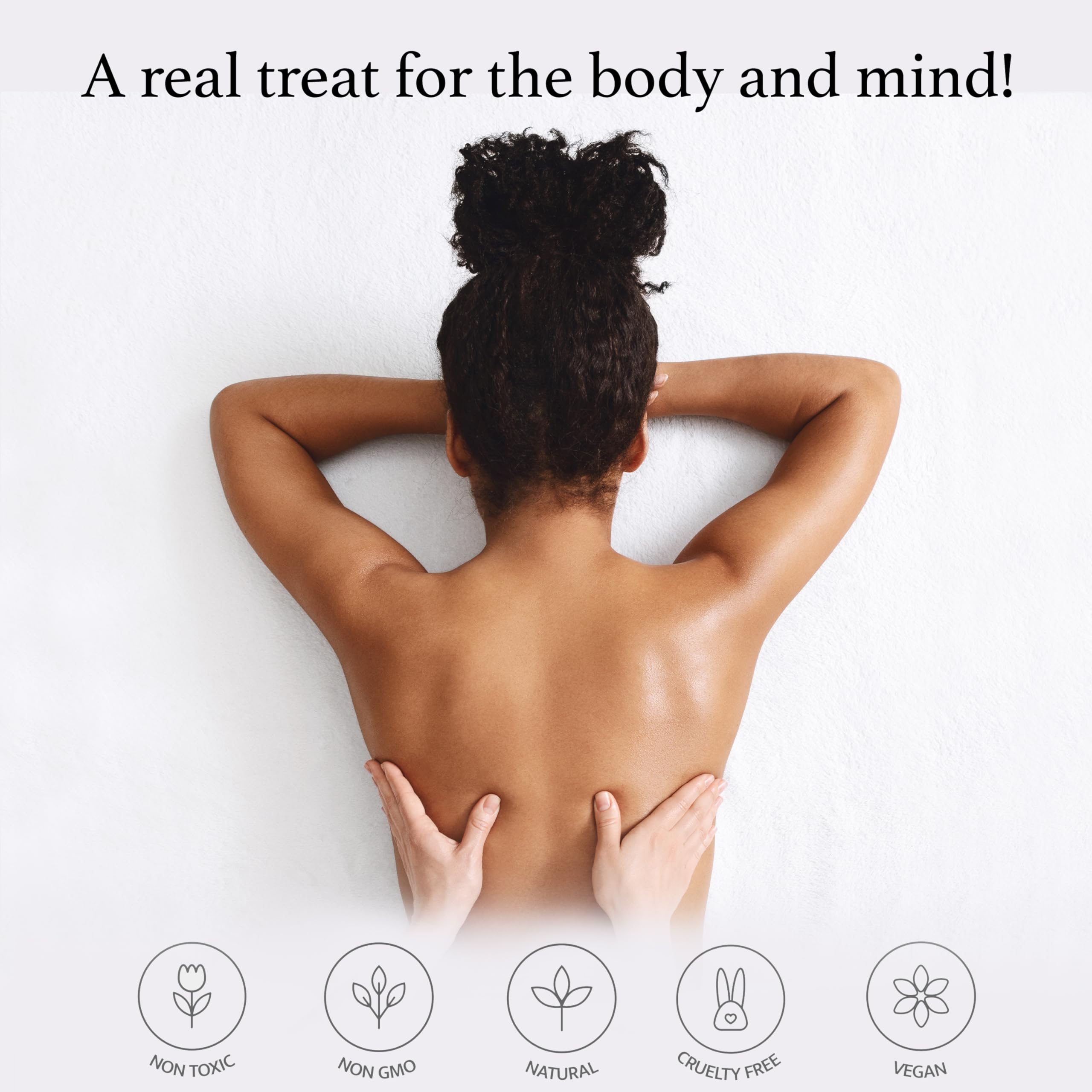 LOVE PLAY Massage Oil Candle - Vegan Moisturizing Body Oil Massage - Luxurious & Hydrating Skin Care Body Massage Oils (6.76oz)