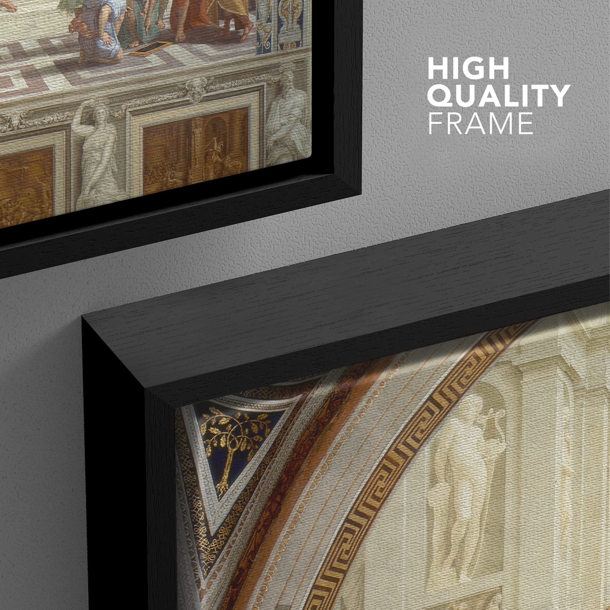 Wall26 Framed Canvas Print Wall Art The School Of Athens By Raphael People Historic Illustrations Fine Art Traditional Scenic Co