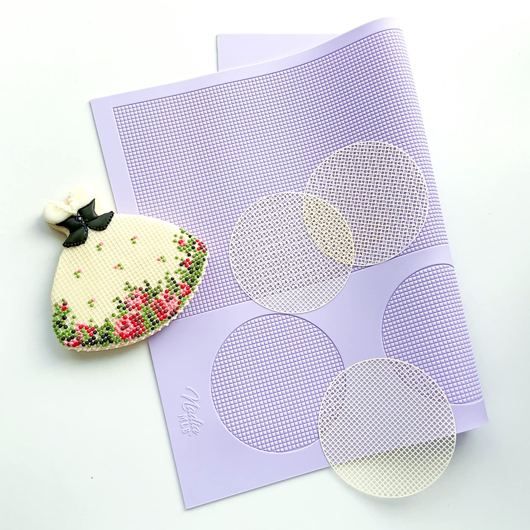Grid Silicone Mat For Cookie And Cake Decorating