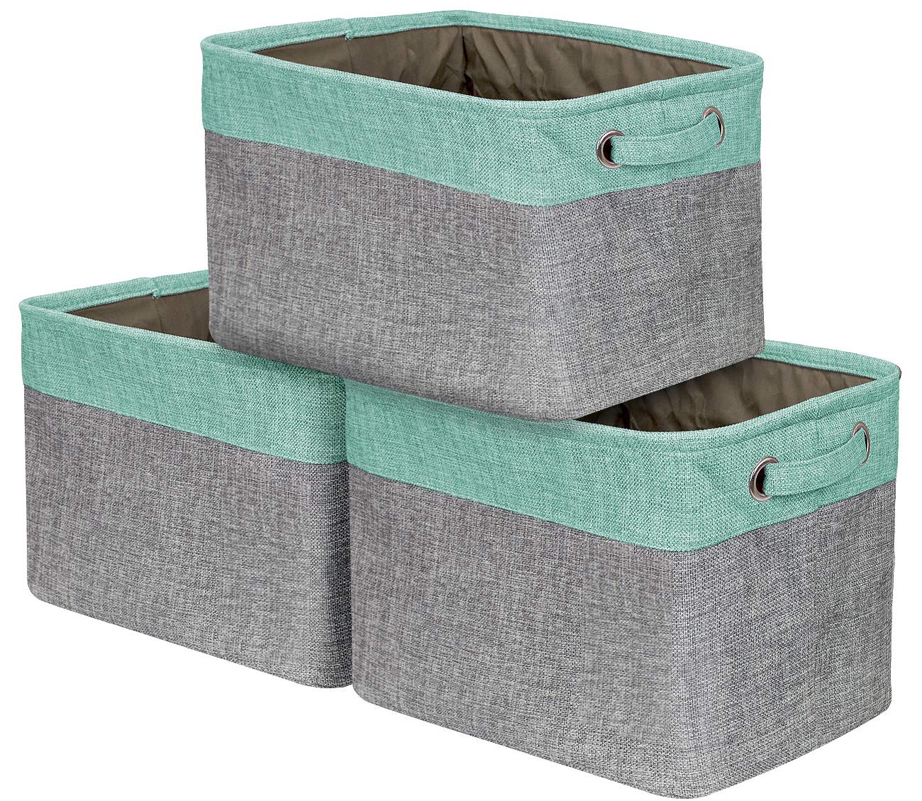 Sorbus Premium Fabric Storage Cubes 15 Inch - Big Sturdy Collapsible Storage Bins With Dual Handles - Foldable Baskets For Organ