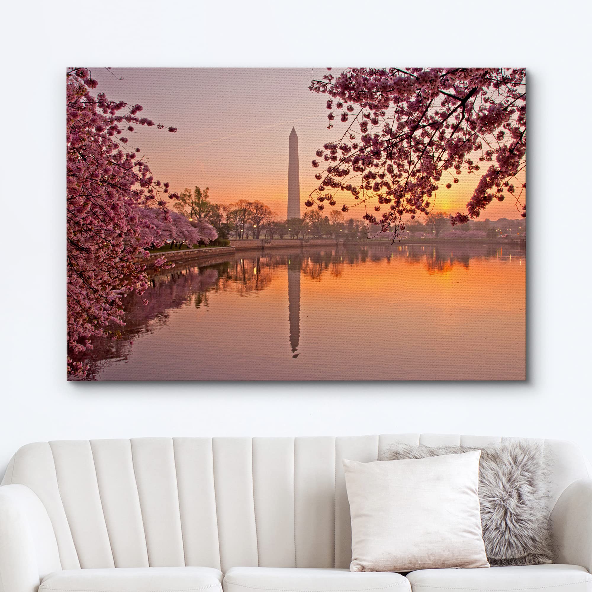 Canvas Prints Wall Art - Cherry Blossom Festival At The National Mall Washington, Dc | Modern Wall Decor/Home Art Stretched Gall