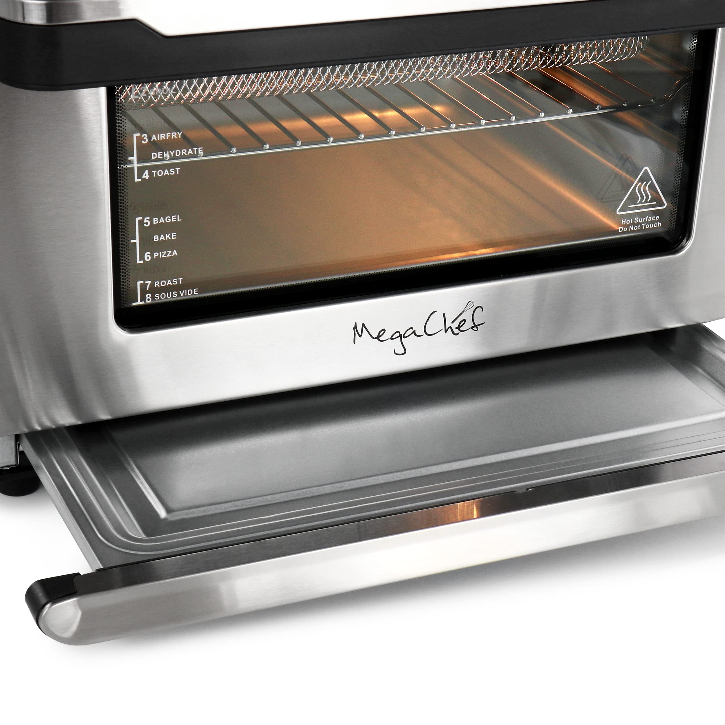Megachef Multifunction Air Fryer Toaster Oven With 21 Presets