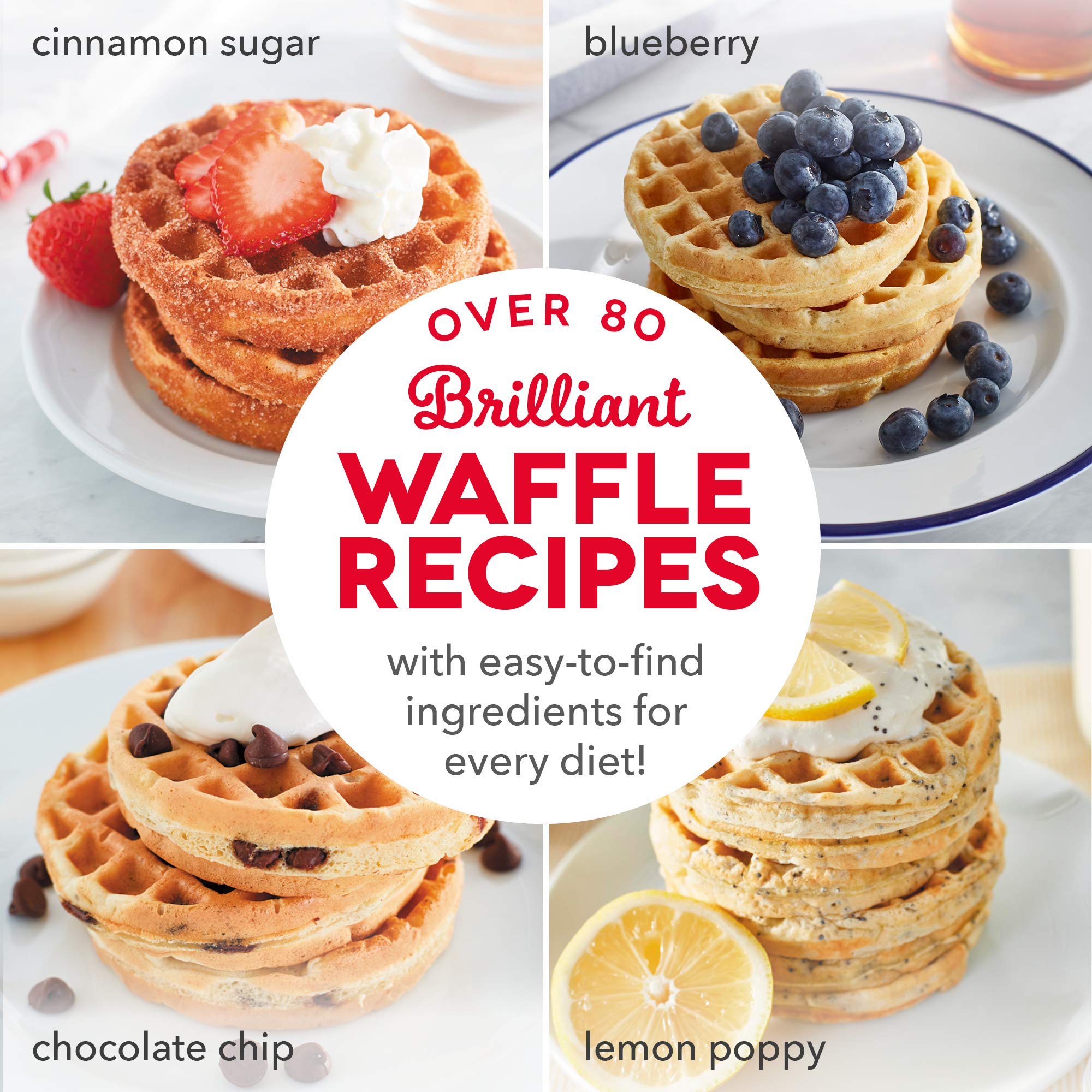 Dash Dmwgs001Rd Machine For Individual, Paninis, Hash Browns, & Other Mini Waffle Maker, 4 Inch, Red Gift Set