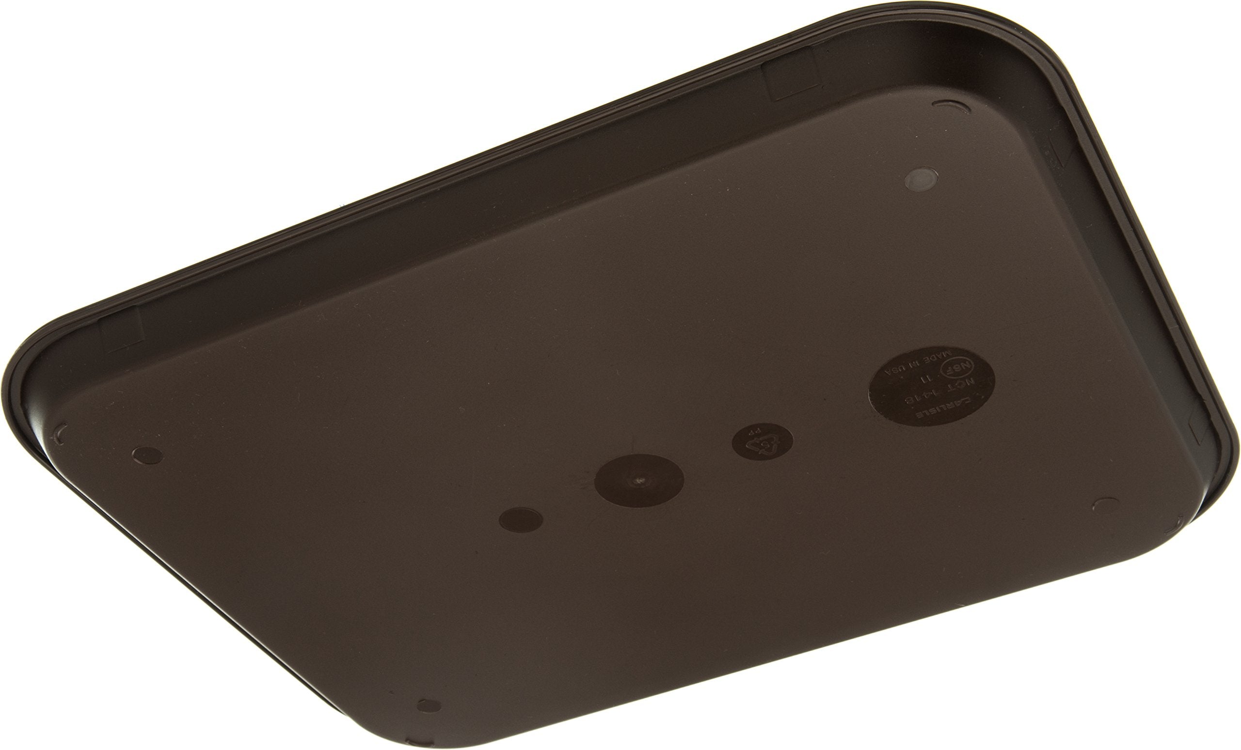 Carlisle Foodservice Products Cafe Plastic Fast Food Tray, 14'' X 18'', Chocolate
