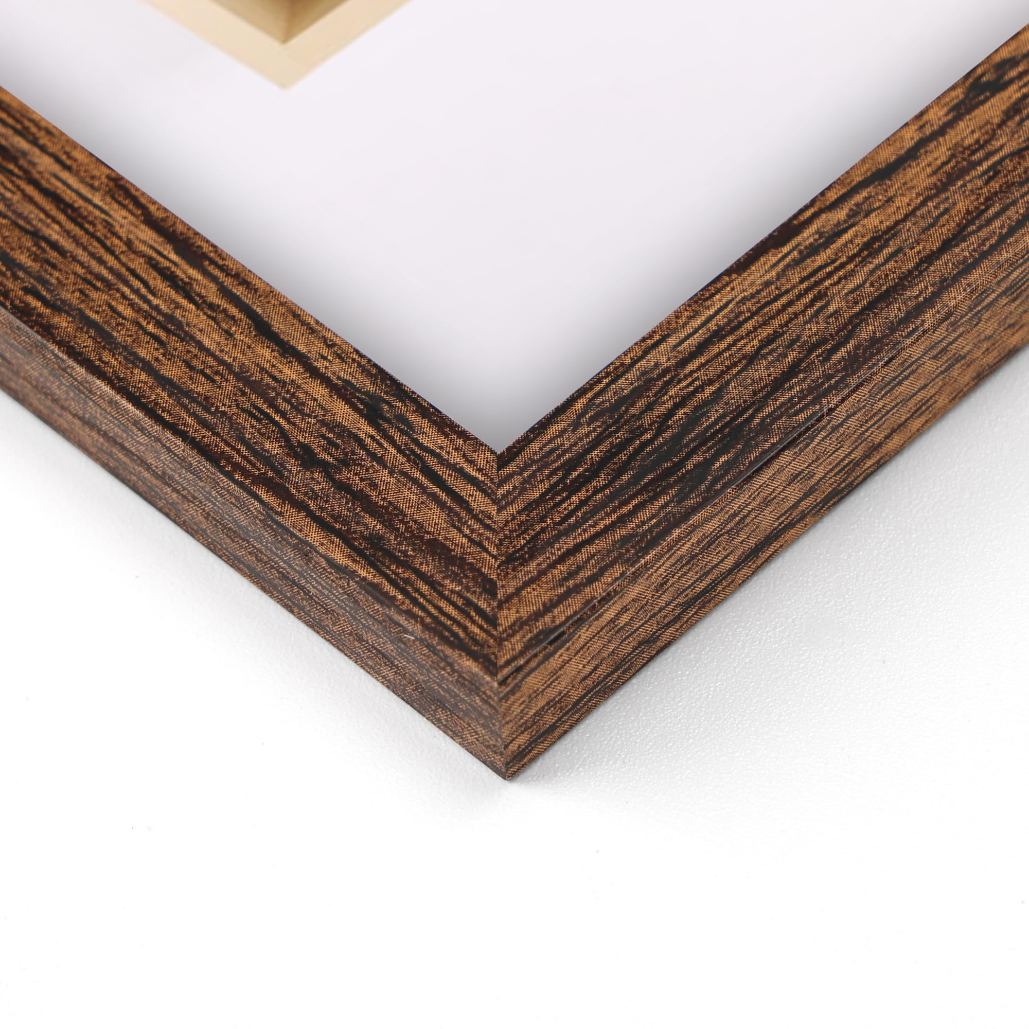 Giftgarden 8.5x11 Picture Frame Walnut Brown, Certificate Award Document Diploma 8.5 by 11 Thin Frame for Wall Tabletop Display,