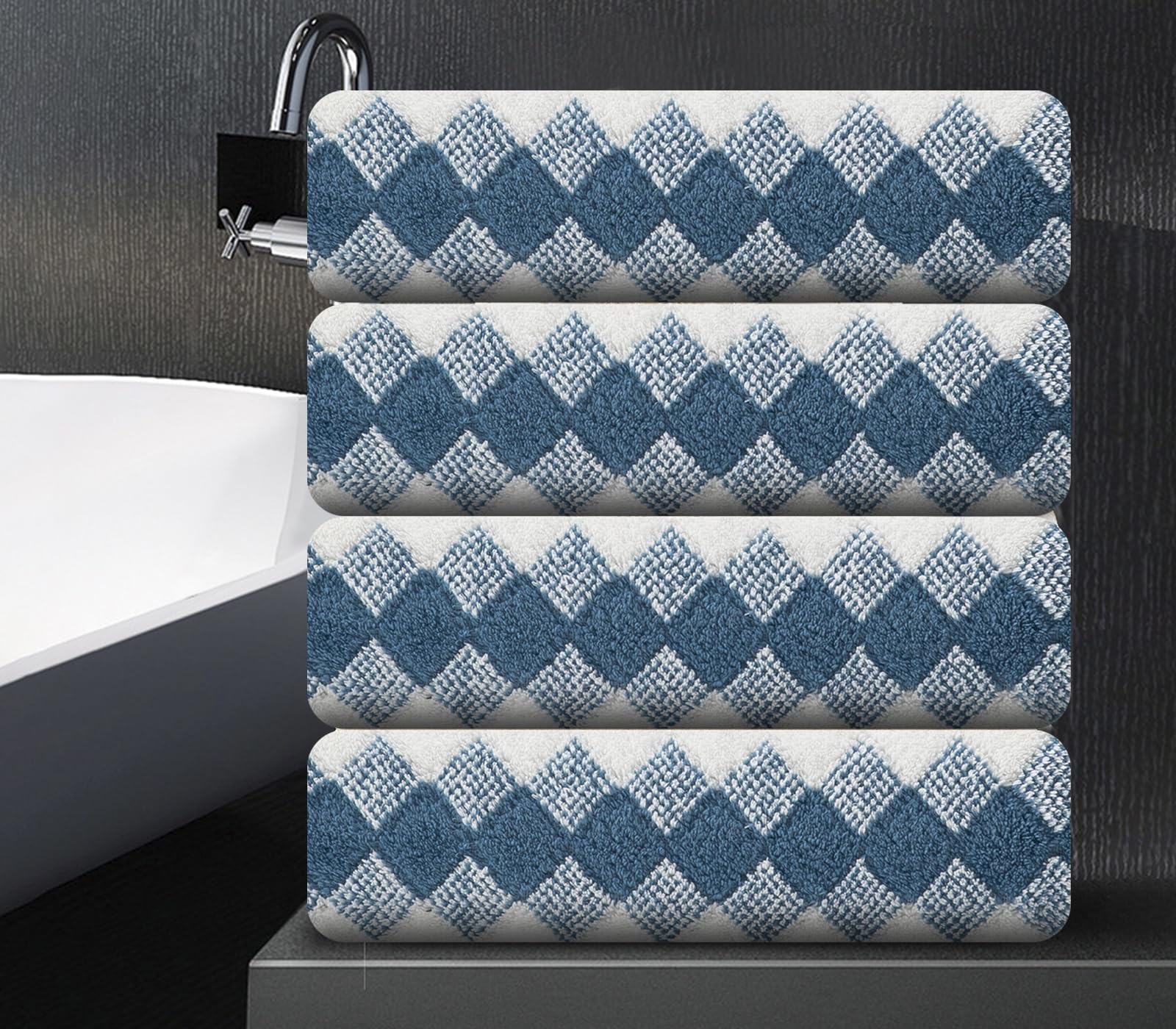 Maggea 4 Piece Bath Towel Oversized Bath Sheet 35''X70'' Bathroom Towel Extra Large Bath Towel Set Soft Highly Absorbent Quick D