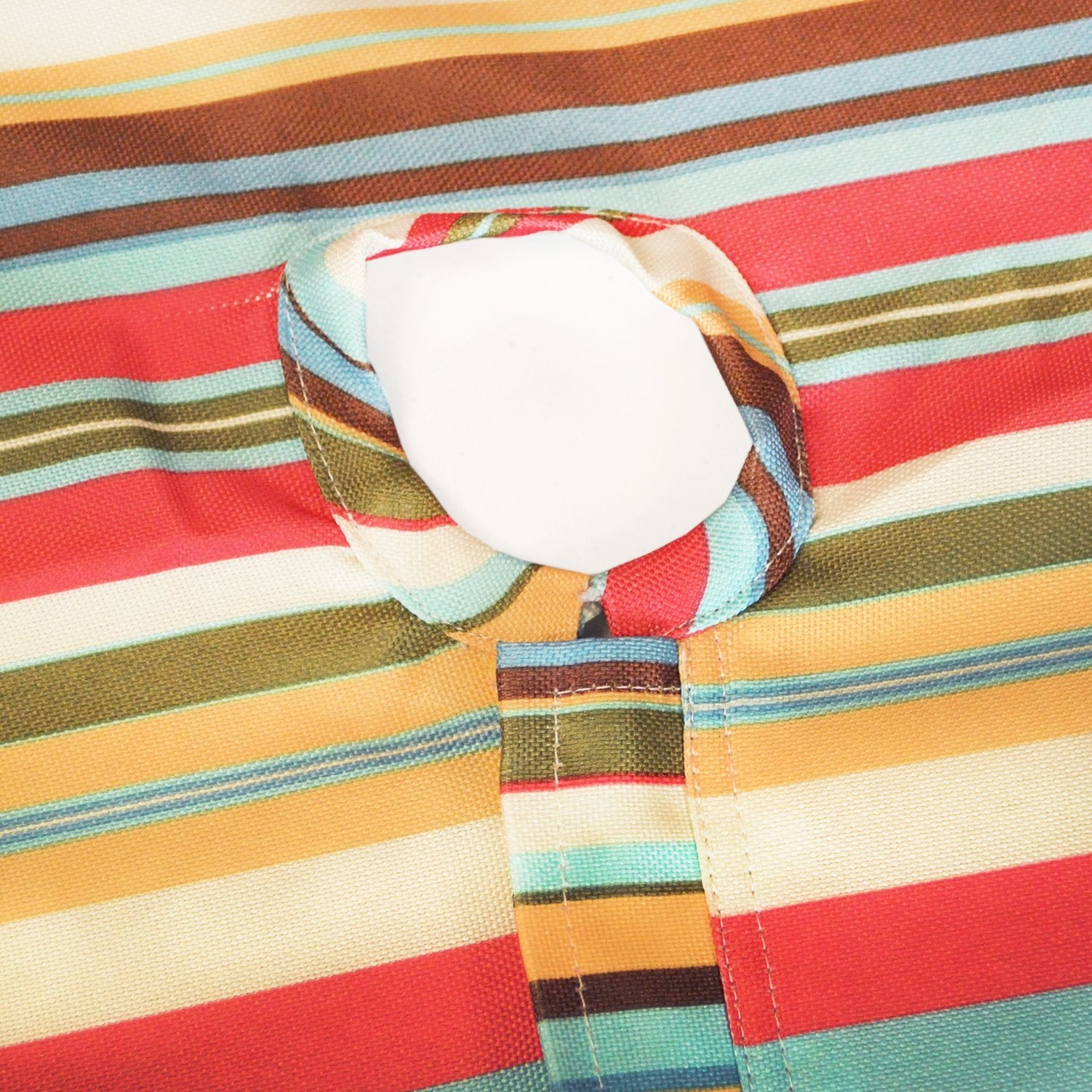 DII Indoor/Outdoor Tabletop Collection Multi-use  Machine Washable  Striped  Tablecloth  60'' Round w/Zipper  Summer Print