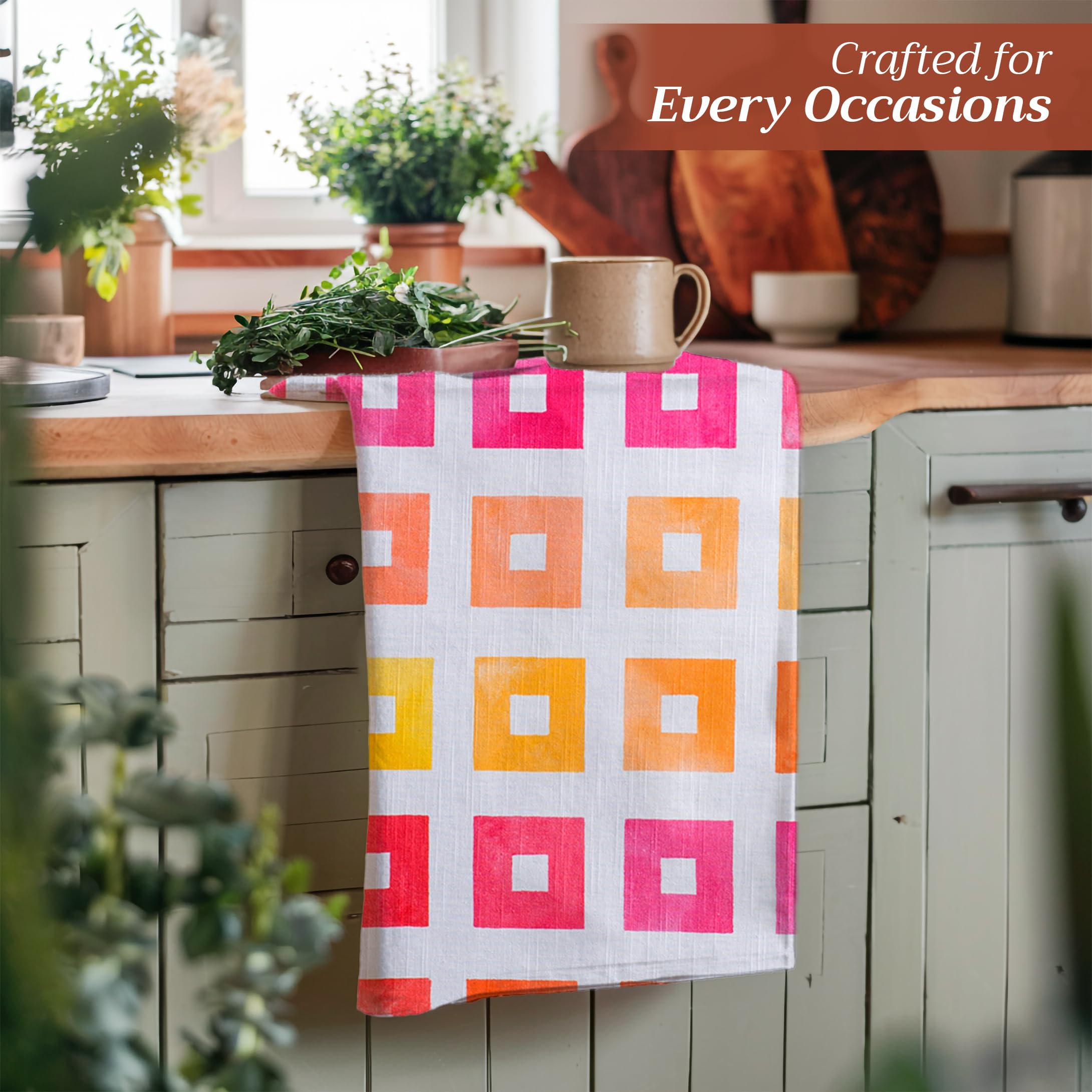 Maison D' Hermine Dish Cloth 100% Cotton Set Of 3 Quick Drying Dish Towels For Gifts, Restaurant, Dining, Kitchen, Parties & Tea