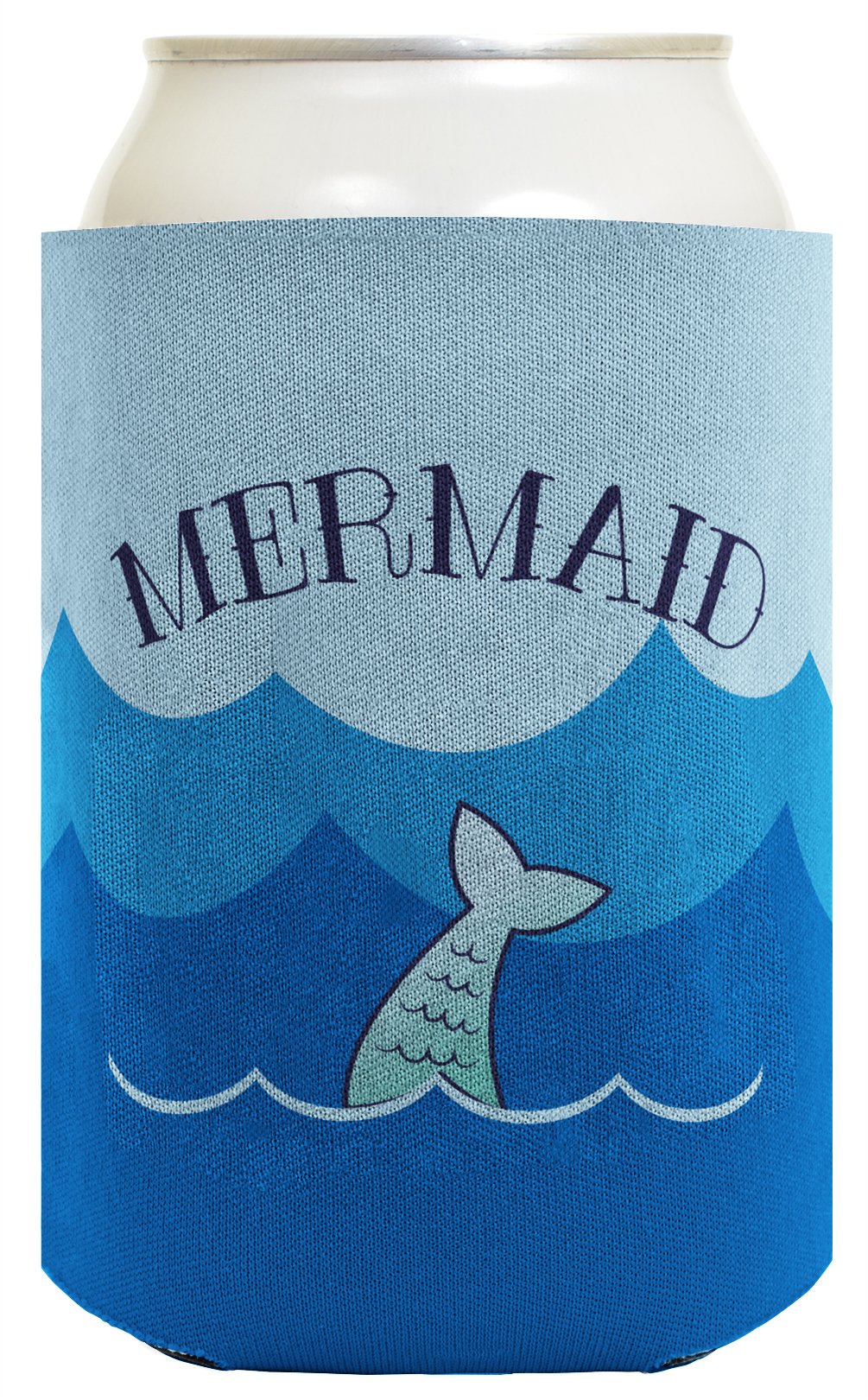 Mermaid Gifts Captain Mermaid Bundle Diving Gifts 2 Pack Can Coolie Drink Coolers Coolies Waves