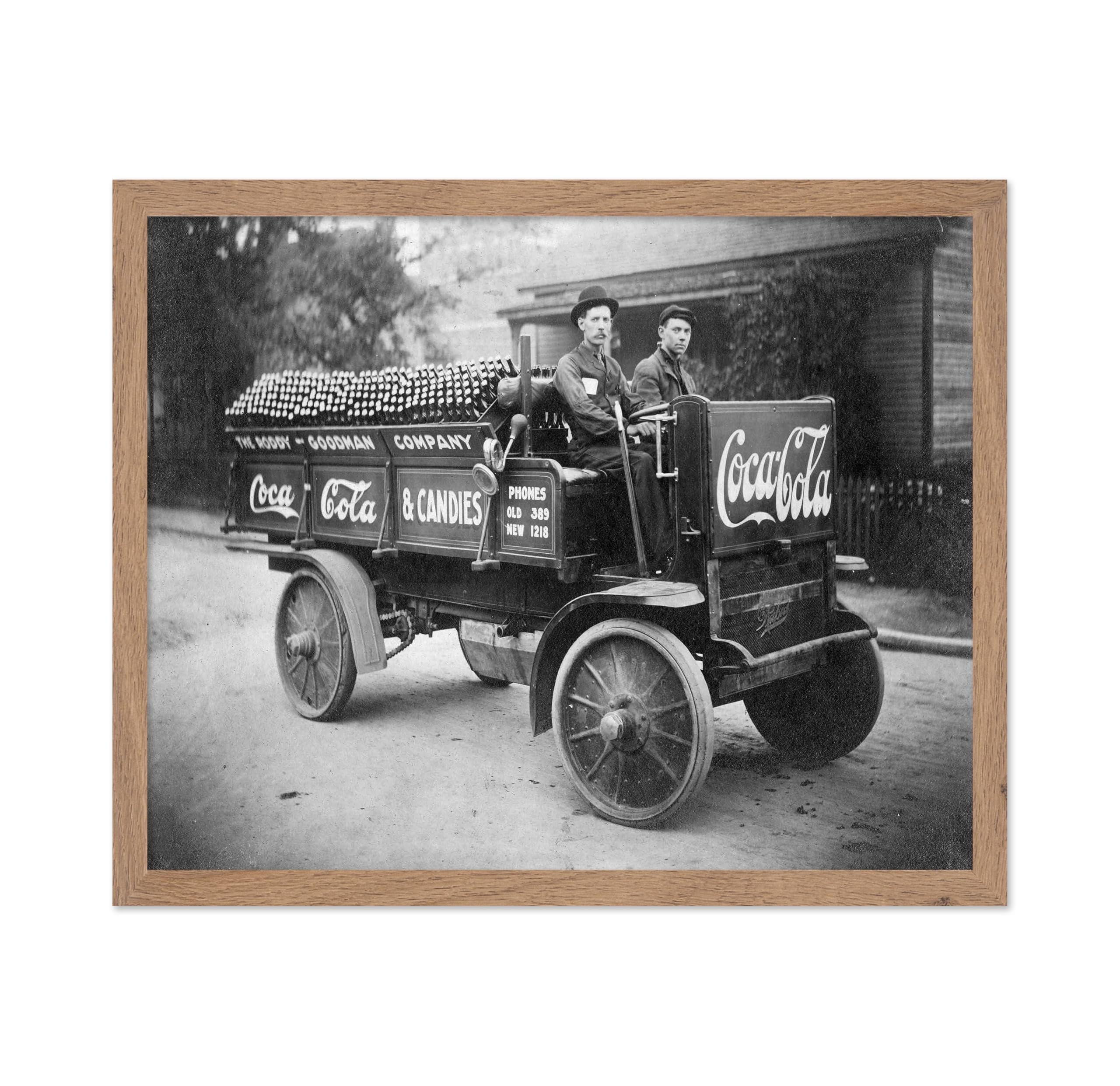 Poster Master Vintage Coca Poster - Retro Coca Delivery Truck Print - Beverage Advertising Art - Gift for Men, Women - Great Dec