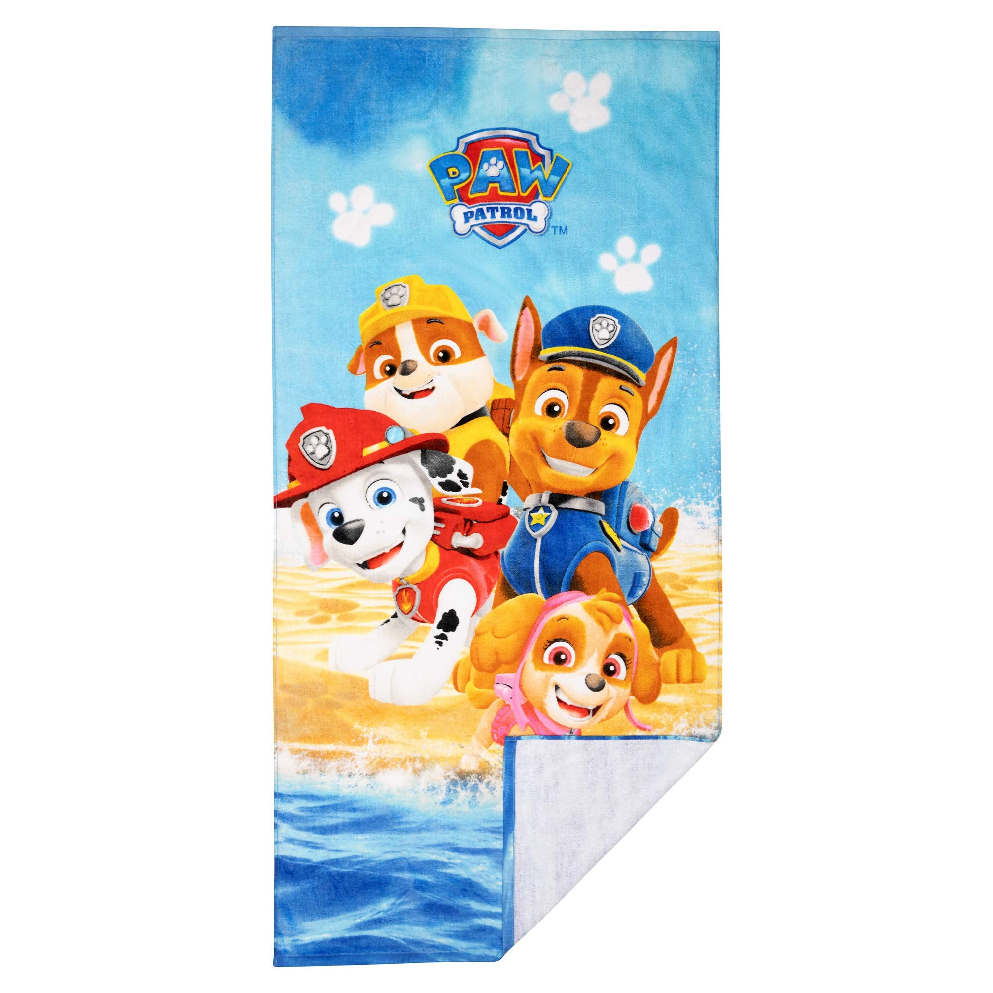 Franco Kids Super Soft Cotton Bath/Pool/Beach Towel, 58 in x 28 in, Paw Patrol