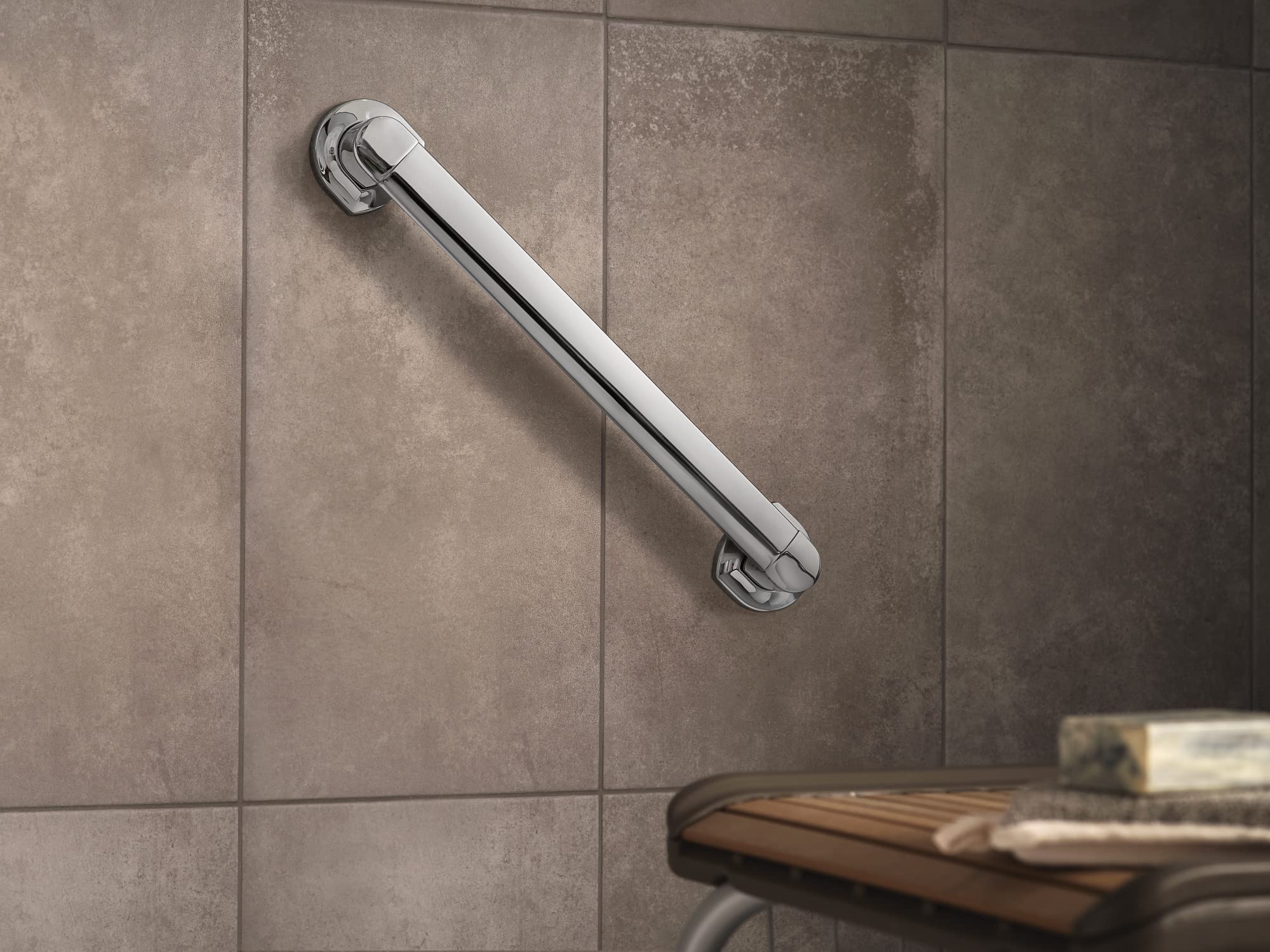 Moen Mbhg3818Ch Genta 18'' Bathroom Grab Bar, Chrome