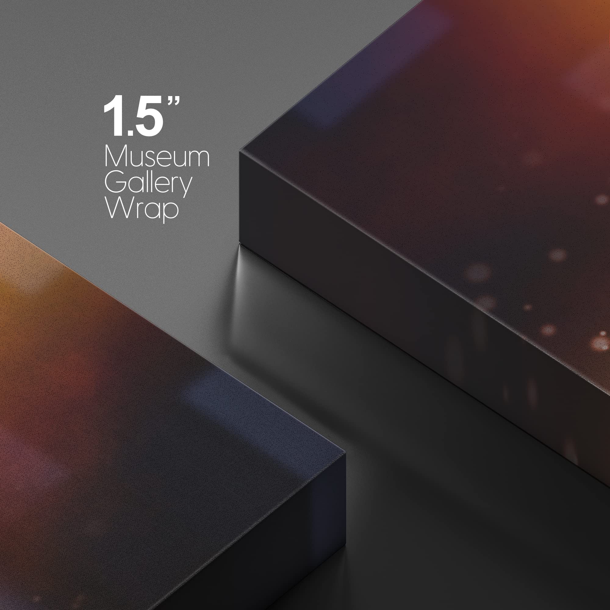 Wall26 Canvas Print Wall Art Bokeh Effect Sparkle Vibrant Neon Basketball Boys Room Decor Sports Fitness Photography Realism Dec