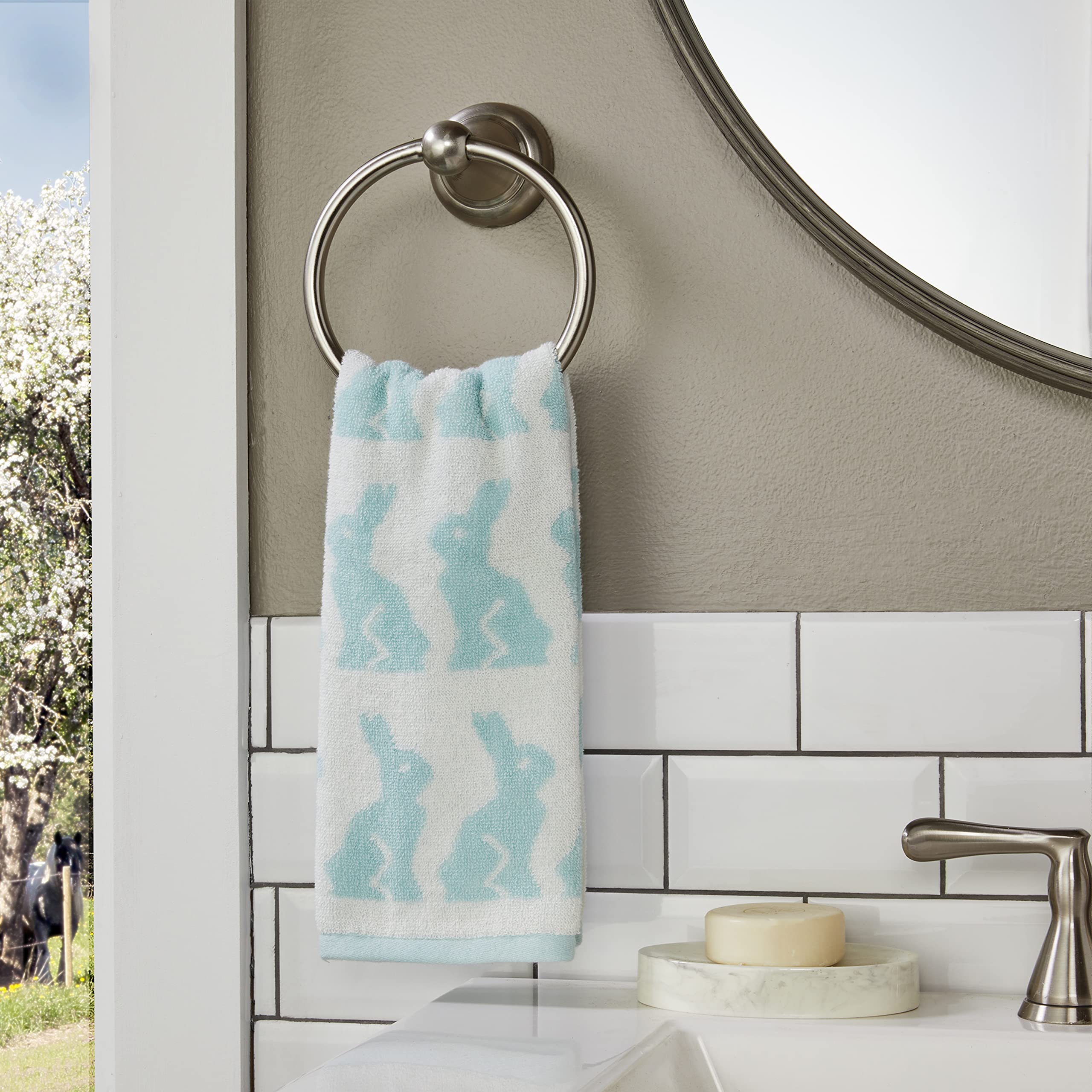 SKL Home Seasonal Jacquard Hand Towel Gift Set  6 Count  Multicolored
