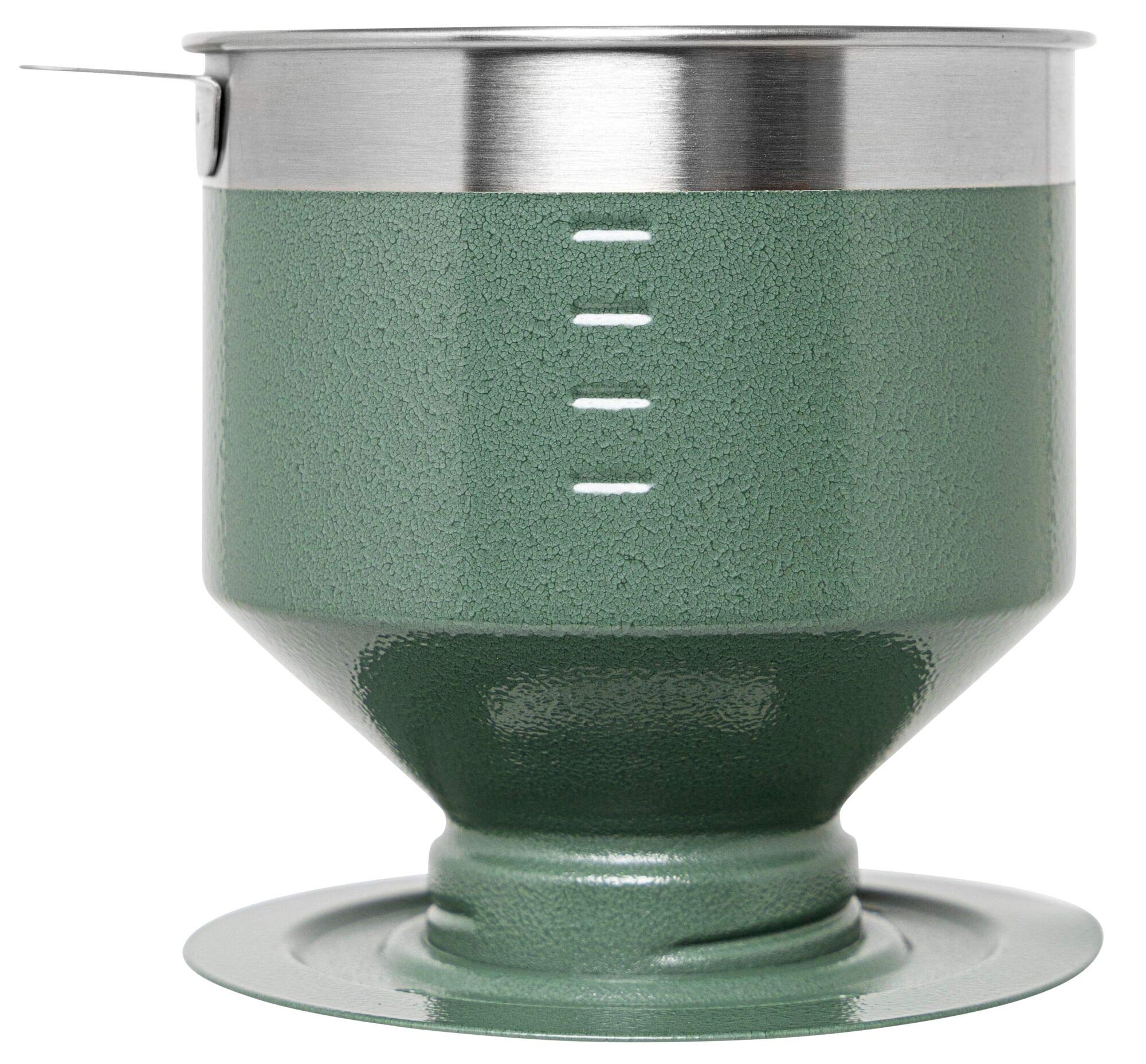 Stanley Perfect Brew Pour Over- Reusable Filter - Bpa-Free - Easy-Clean Stainless Steel Coffee Maker - Hammertone Green
