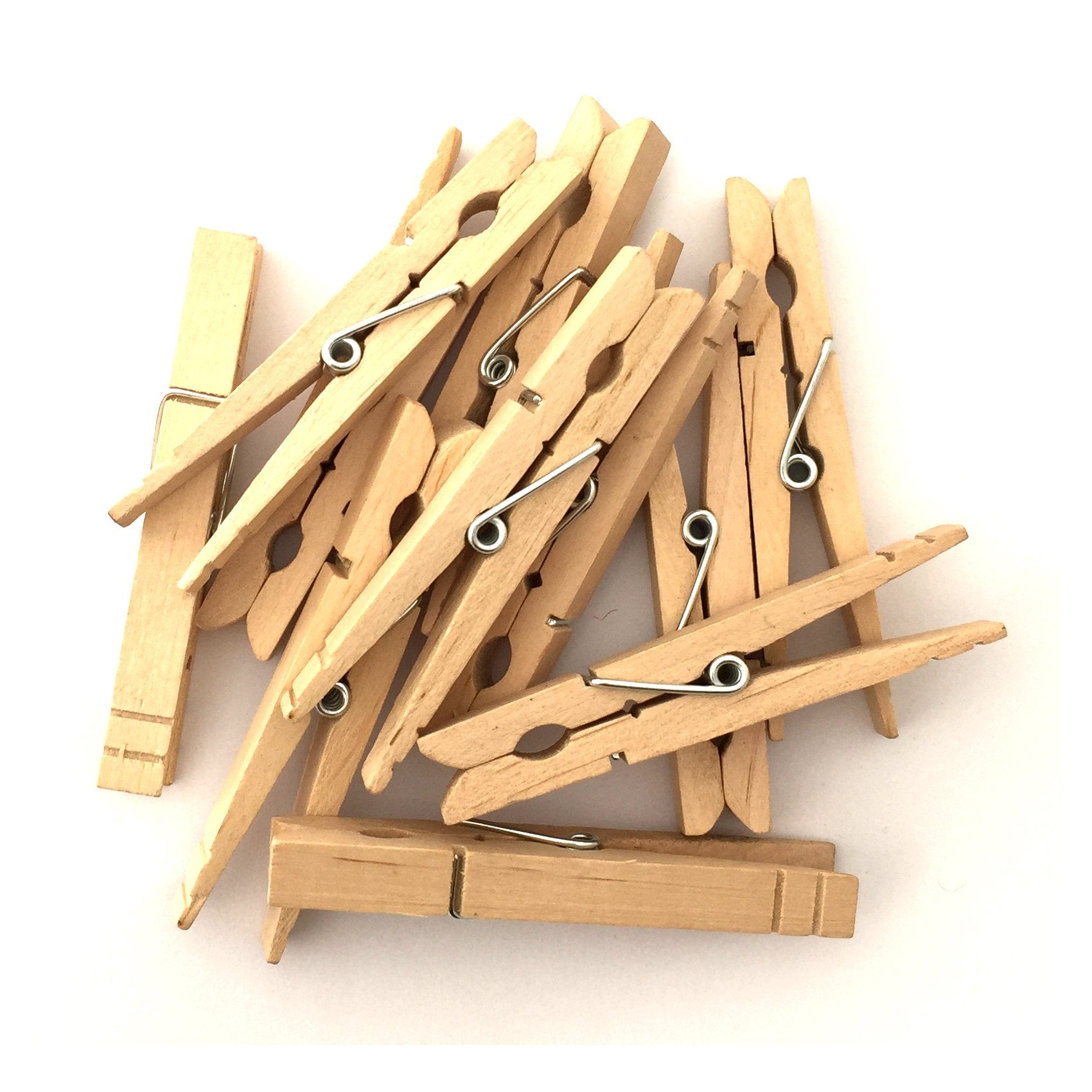 Lwr Crafts Wooden Large Clothespins 3-5/16'' 8.4Cm 30 Pieces Per Pack (Natural)