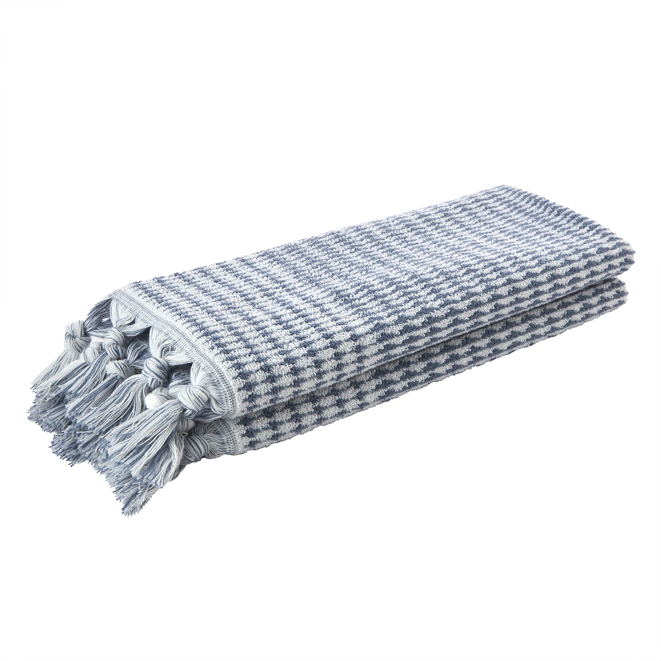 Skl Home By Saturday Knight Ltd. Longborough Hand Towel (2-Pack),Denim Blue, 16X26