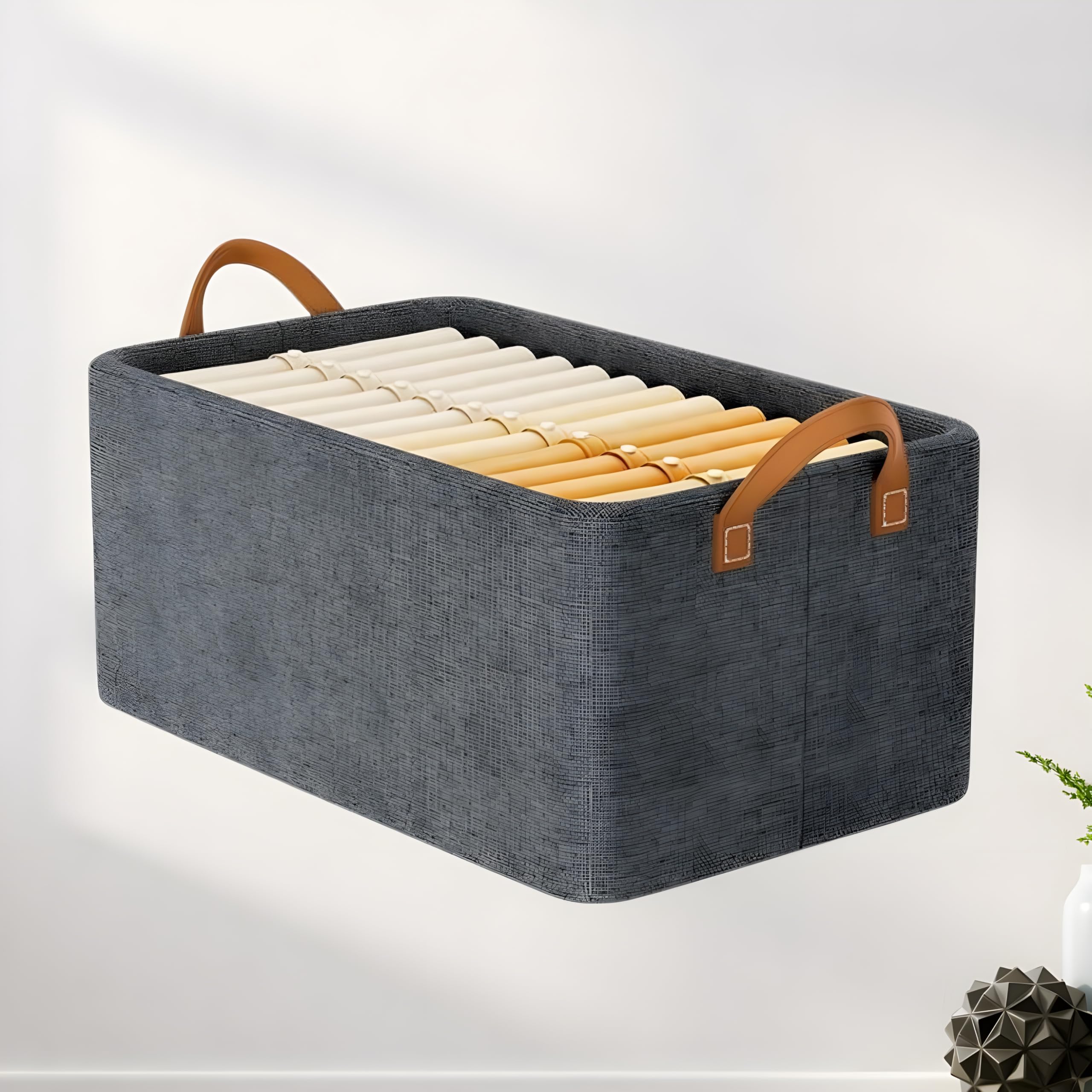 Happy Murti Hm Wardrobe Stackable Wardrobe Clothing Organizer, HeavyDuty Organizer For Jeans, Sweaters & Essentials (Foldable B
