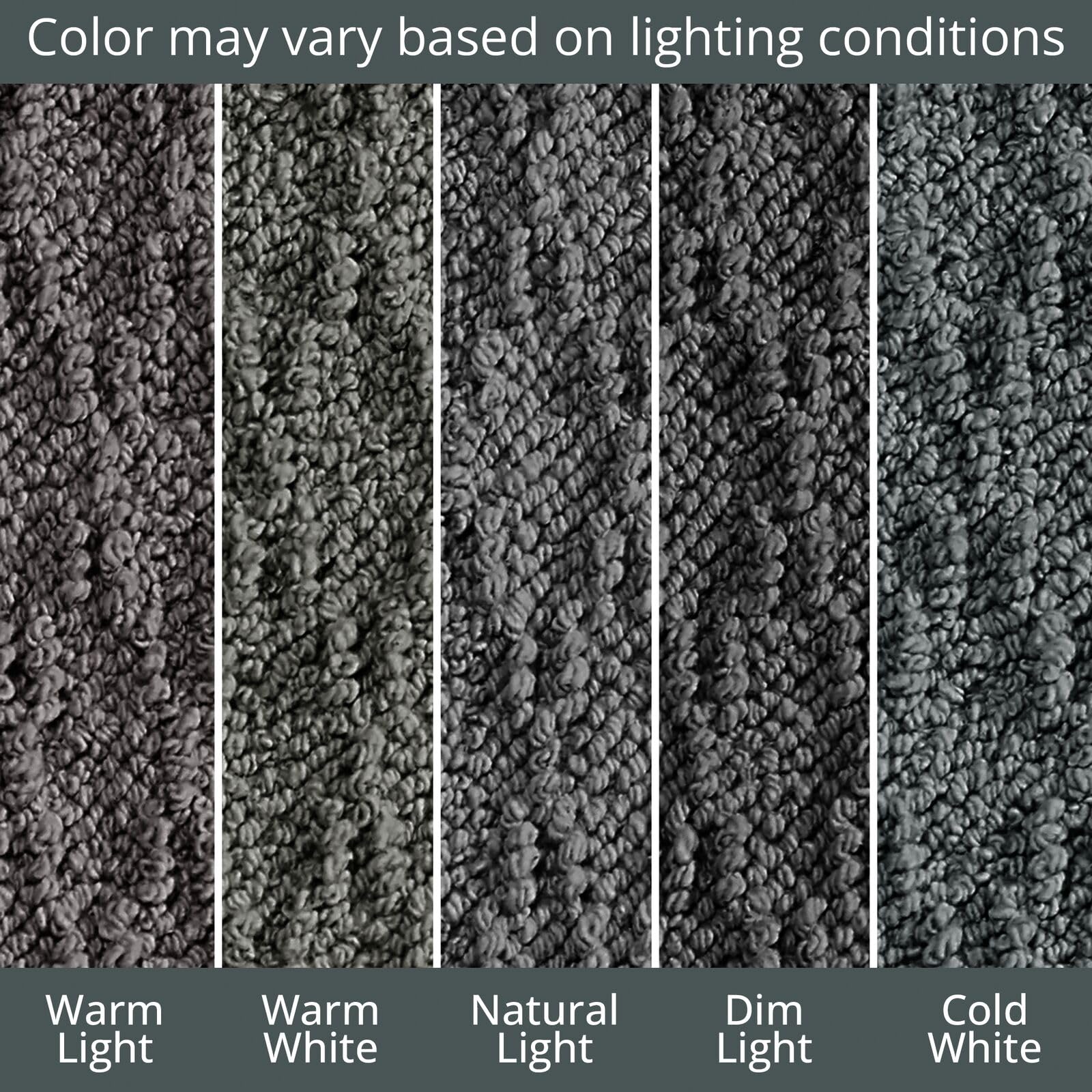 mDesign Soft 100% Cotton Luxury Hotel-Style Rectangular Spa Mat Rug  Water Absorbent  Diamond Design for Bathroom Vanity  Bathtub/Shower  Machine Washable - Long Runner  60'' x 21'' - Charcoal Gray