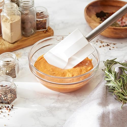 RSVP Intl Silicone Spatula  Large  White