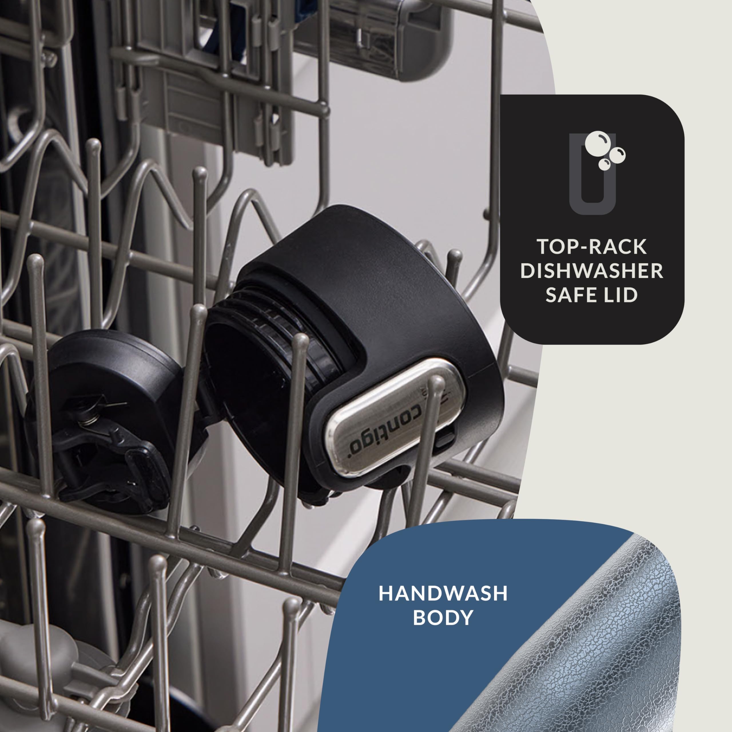 Contigo Autoseal West Loop Vacuum-Insulated Stainless Steel Travel Mug With Easy-Clean Lid, 20 Oz, 2 Pack, Crystal Lakeside; Cry