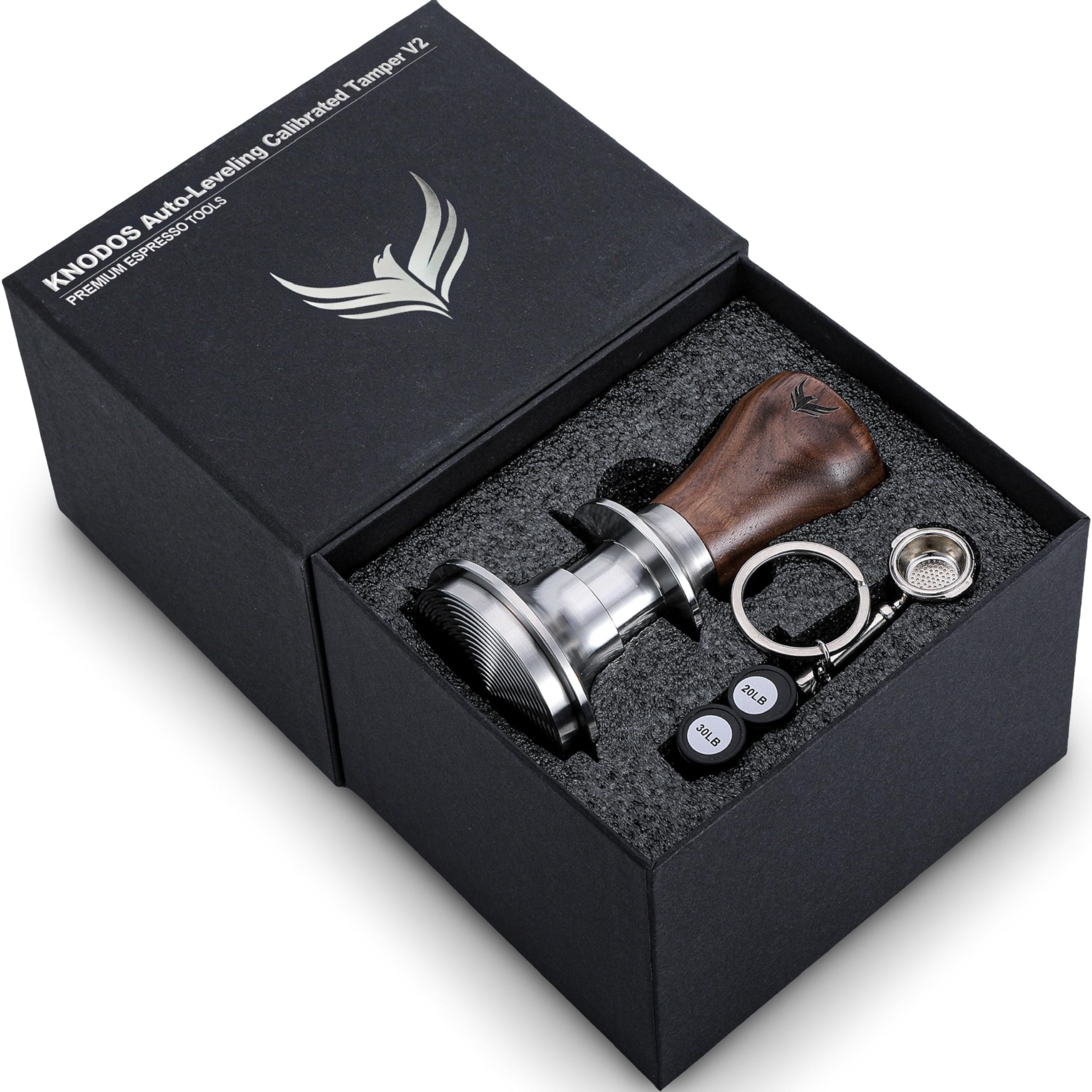 51.5Mm Espresso Tamper With Walnut Handle - Perfect Fit For La Pavoni Europiccola & Professional Millenium Models