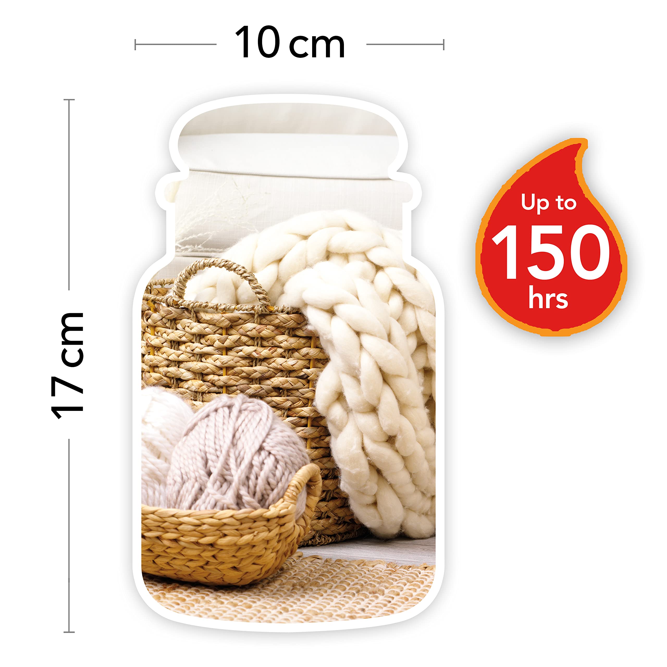 Yankee Candle Scented | Soft Wool & Amber Large Jar | Burn Time: up to 150 Hours | Perfect Gifts for Women, 1720939E