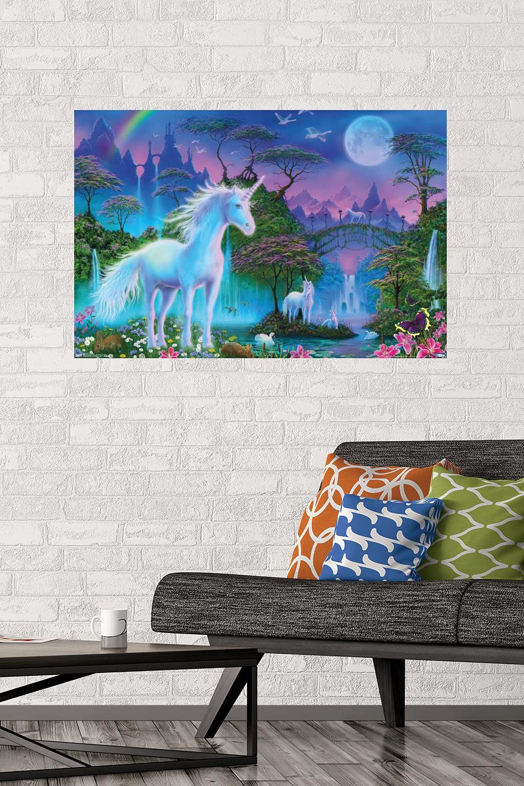 Trends International Unicorn Meadow Wall Poster, 22.375'' X 34'', Premium Unframed Version