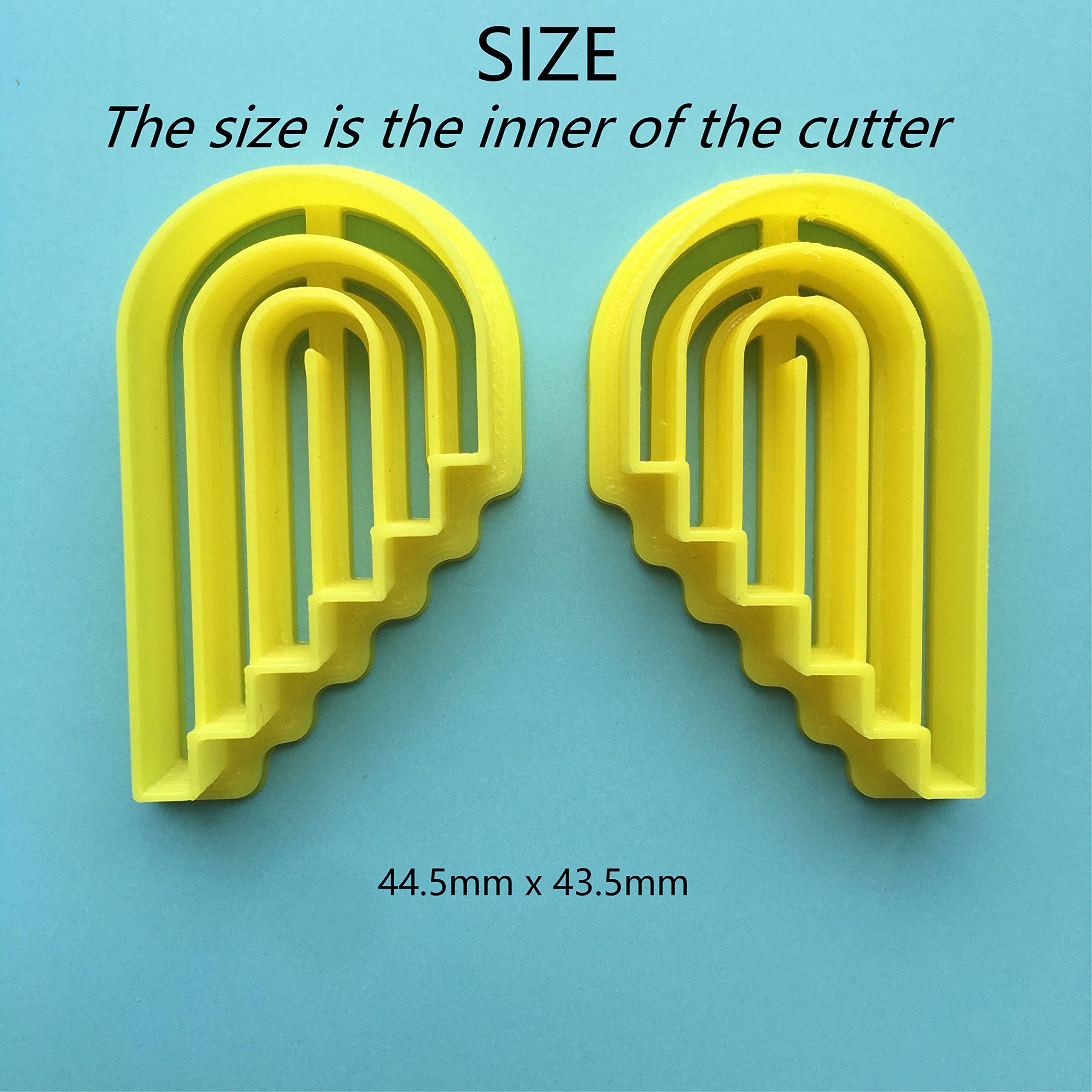 Chenrui Set Of 2 Art Deco Polymer Clay Cutter, Earring Clay Cutter