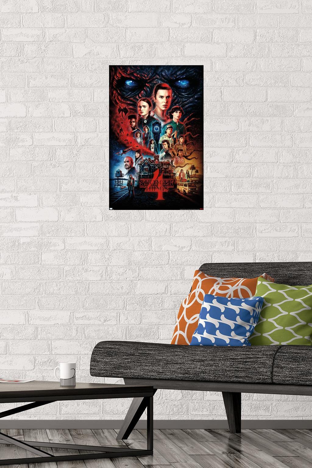 Trends International Netflix Stranger Things: Season 4 - One Sheet Wall Poster, 14.725'' X 22.375'', Premium Poster & Mount Bund