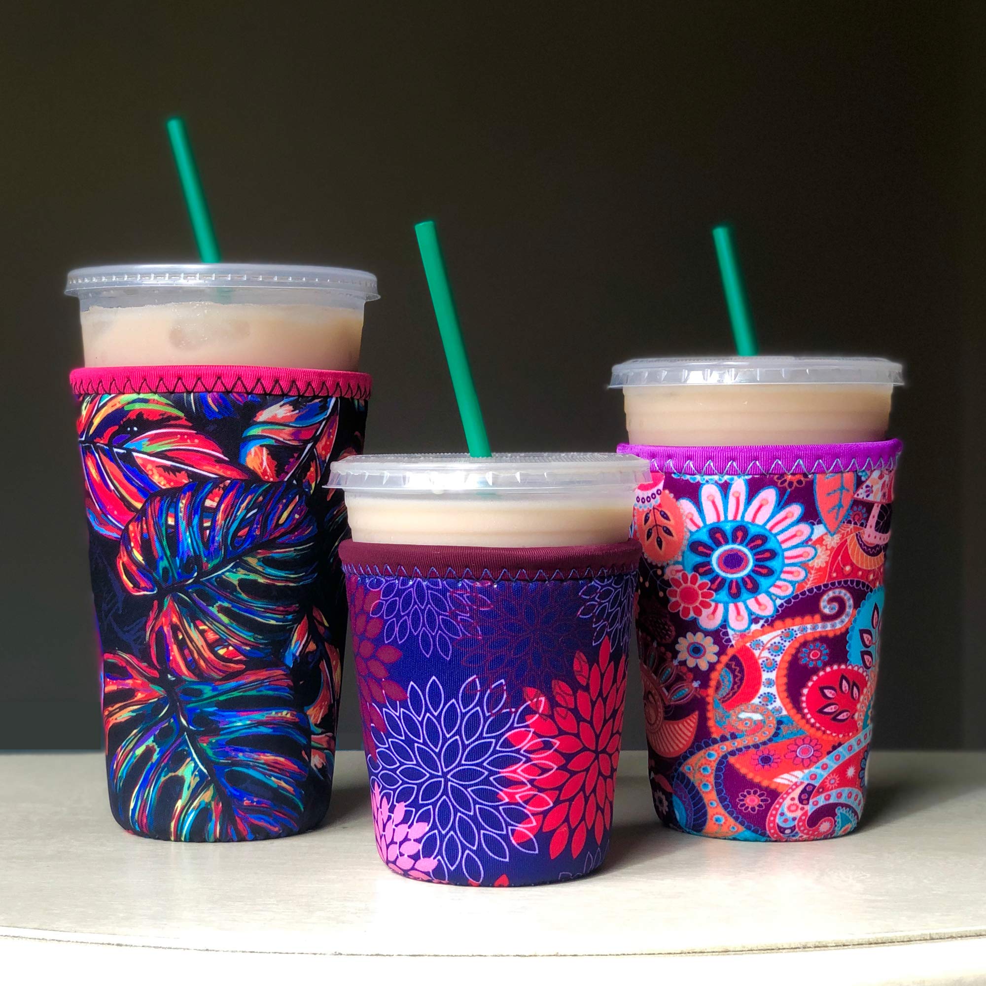 Koverz 3-Pack Iced Coffee Sleeve SET OF 3 - Blue Aquatint by Jason Mathias