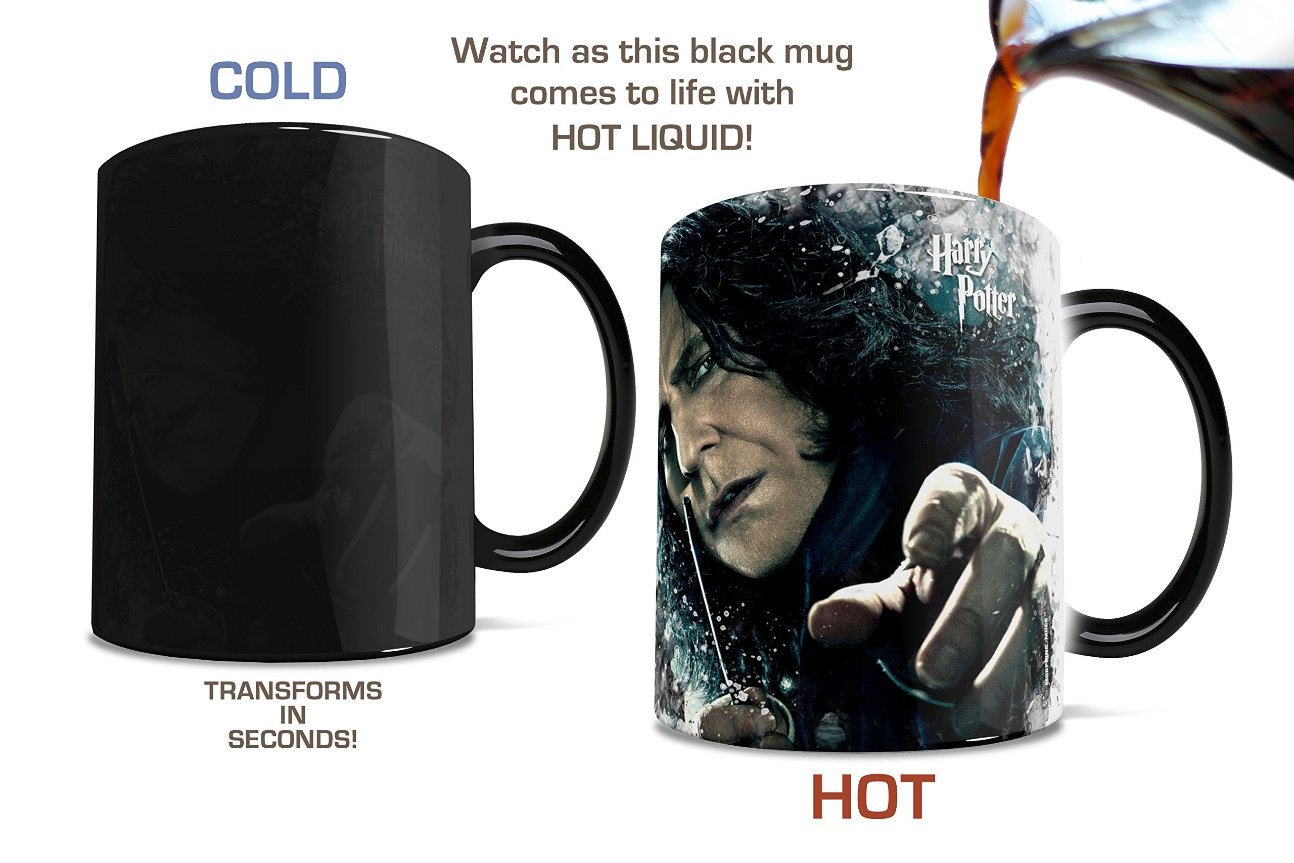 Morphing Mugs Harry Potter (Snape) Ceramic Mug, Black