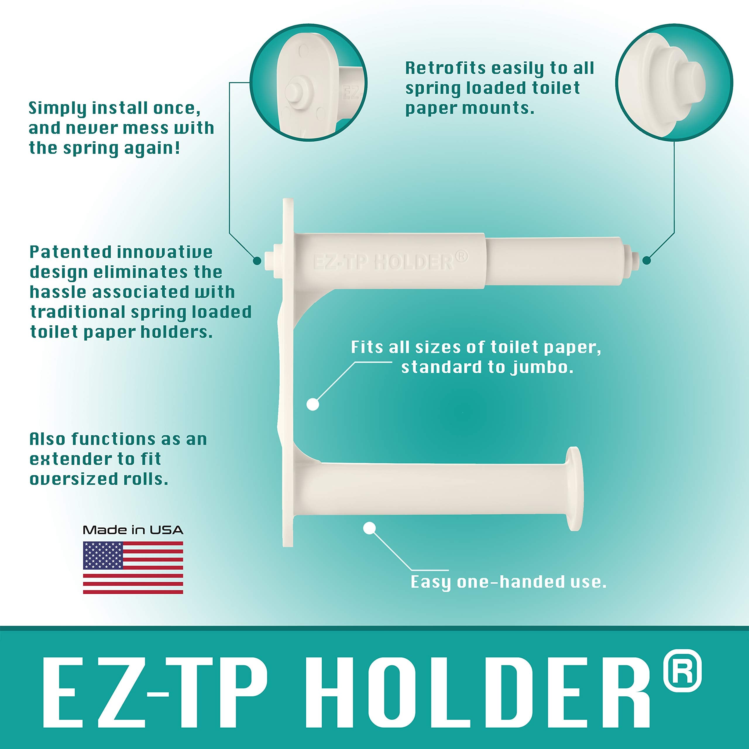 Ez-Tp Holder Toilet Paper Roll Holder