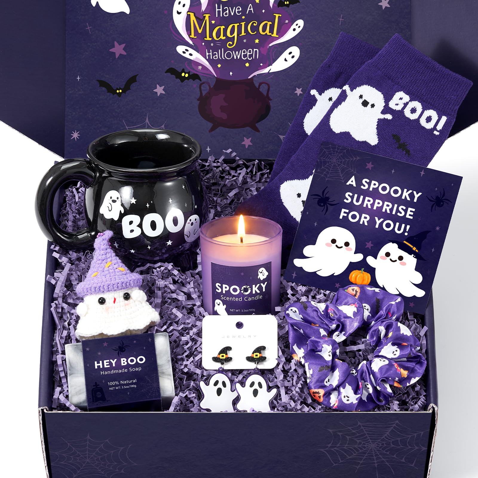 Boo Basket Stuffers for Women, Halloween Gifts for Women
