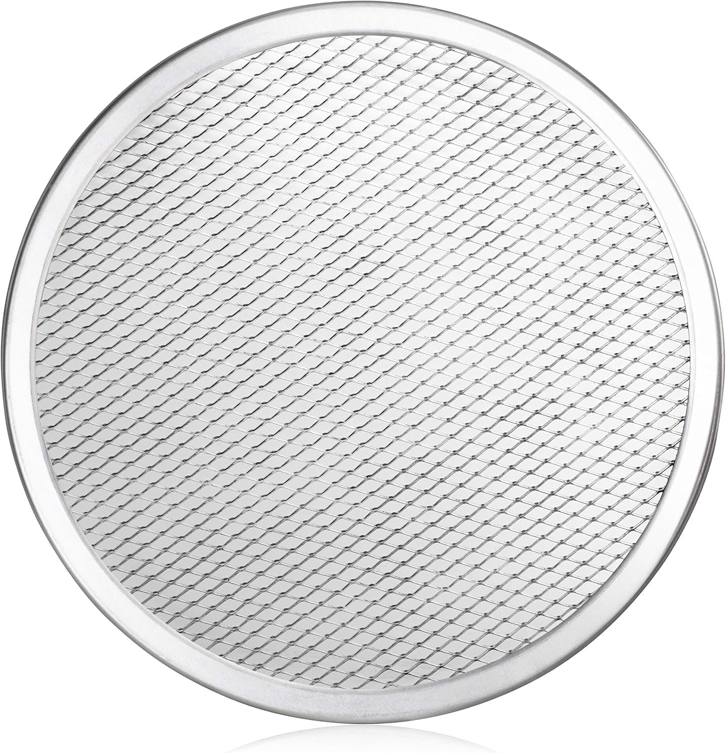 New Star Foodservice Restaurant-Grade Seamless Aluminum Pizza Baking Screen, 16 Inch