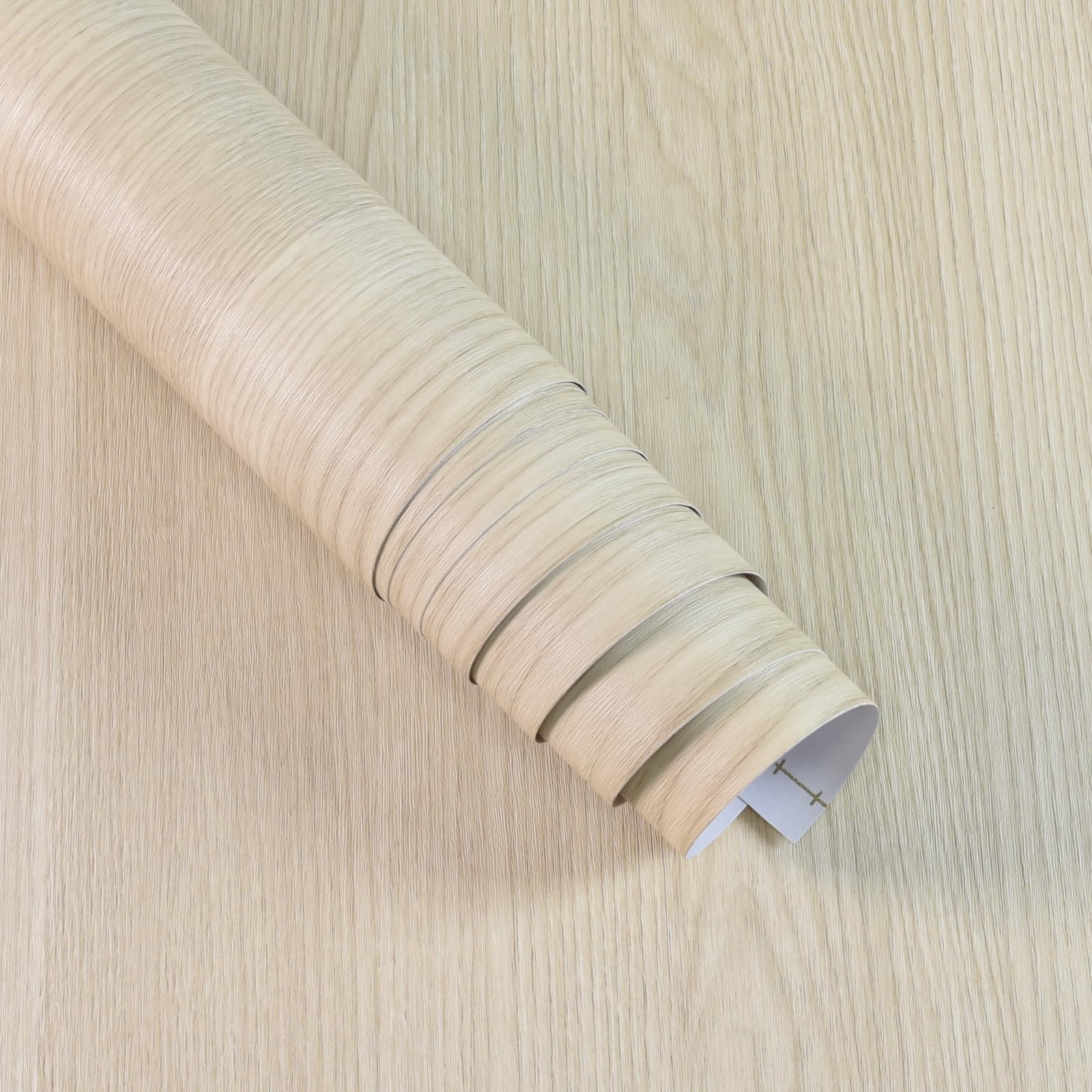 Boobest 157X 31 Inch Wide Thick Wood Grain Wallpaper Peel And Stick Beige Cherry Wood Contact Paper Waterproof Removable Faux Wo